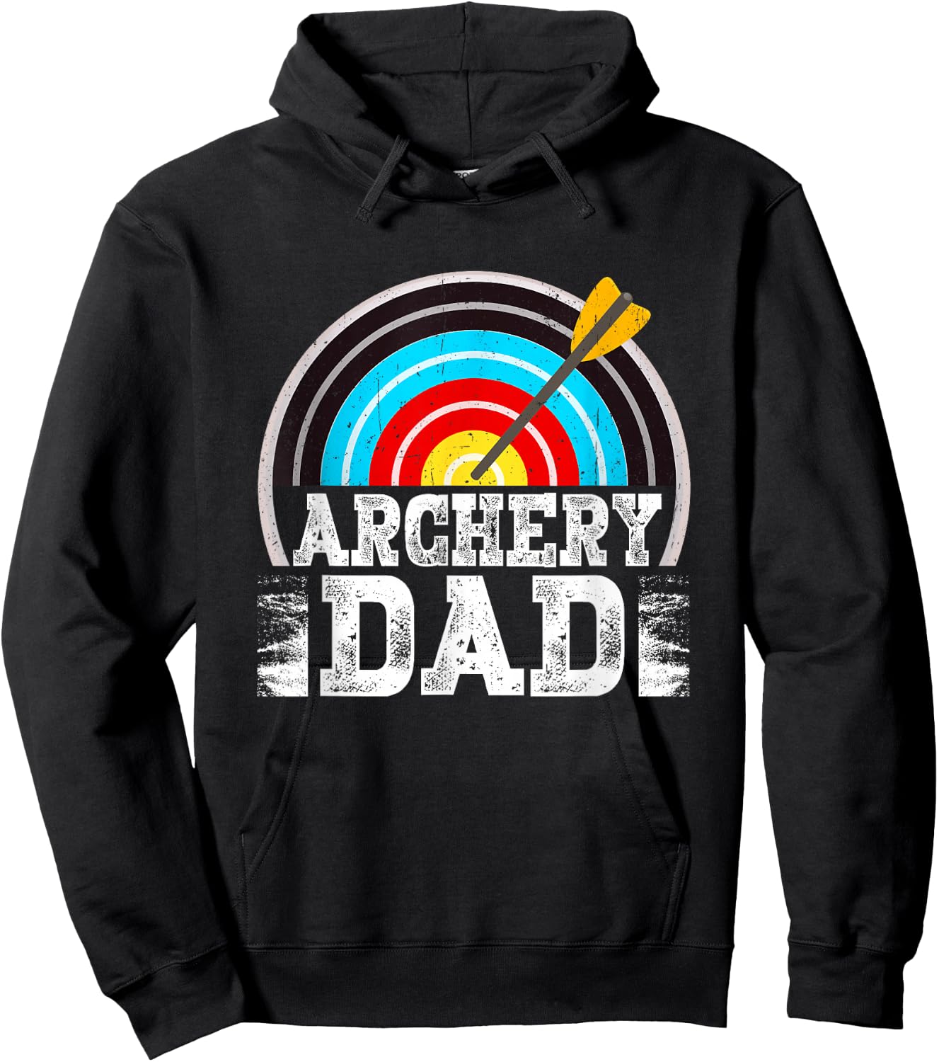Matching Family Archery Dad Arrow Target Team Photo Hoodie - Hoodie | Black