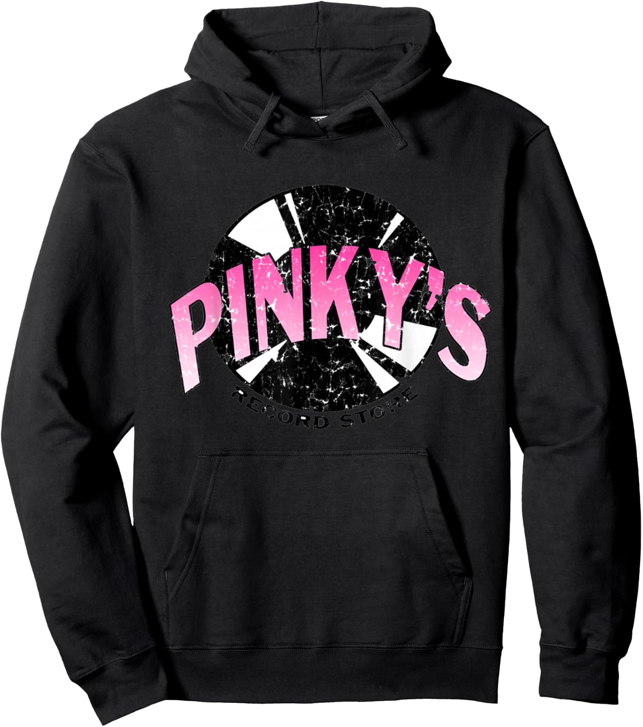 Pinky's Record Store Vinyl Opened Every Friday Hoodie - Hoodie | Black