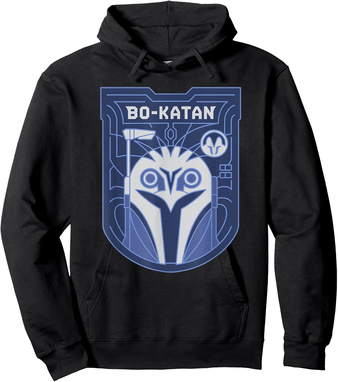 Star Wars: The Mandalorian Bo-Katan Bounty Hunter Blue Hoodie - Hoodie | Black
