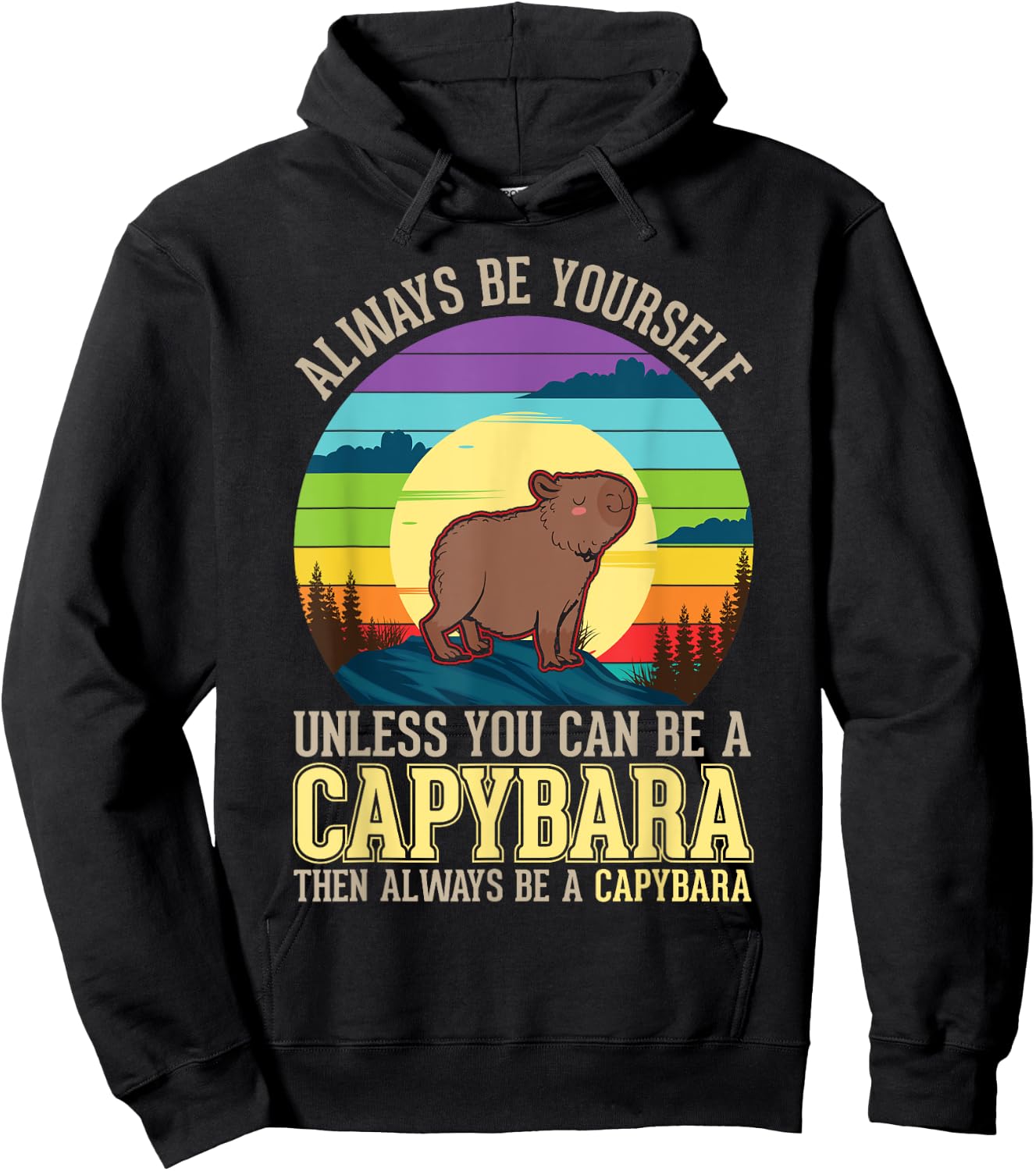 Always be yourself Unless you can be a Capybara Hoodie - Hoodie | Black