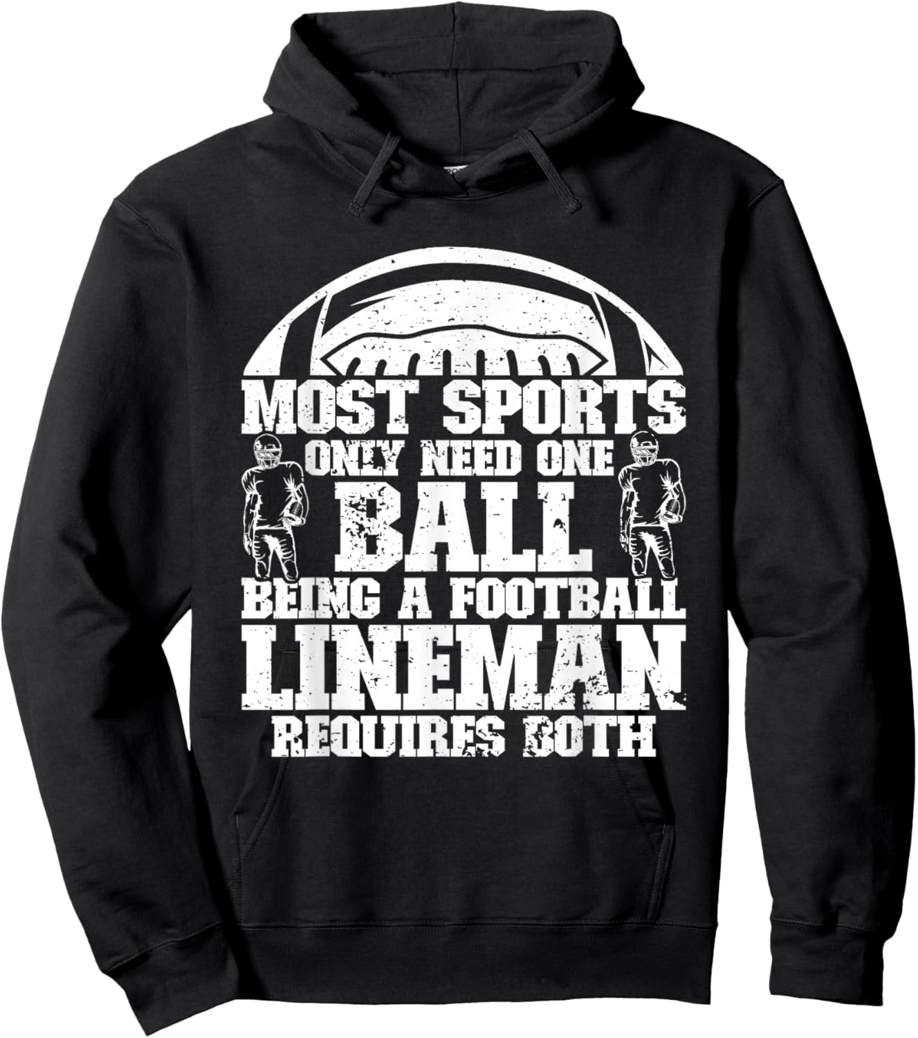 Defensive Lineman Football Player Position Quarterbacks Hoodie - Hoodie | Black
