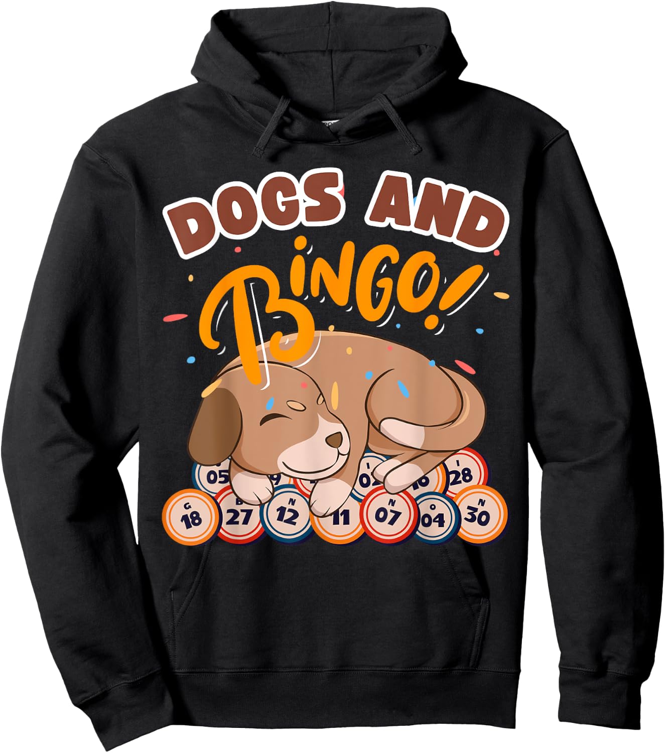 Bingo and Dog - Bingo Player Gambling - Bingo Women Hoodie - Hoodie | Black