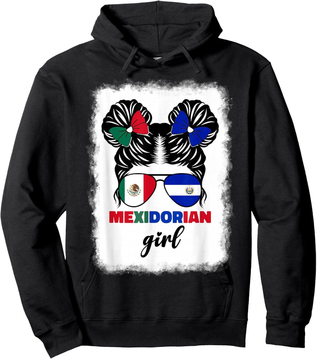 Half Mexican and Salvadorian Mexico El Salvador Baby Kids Hoodie - Hoodie | Black