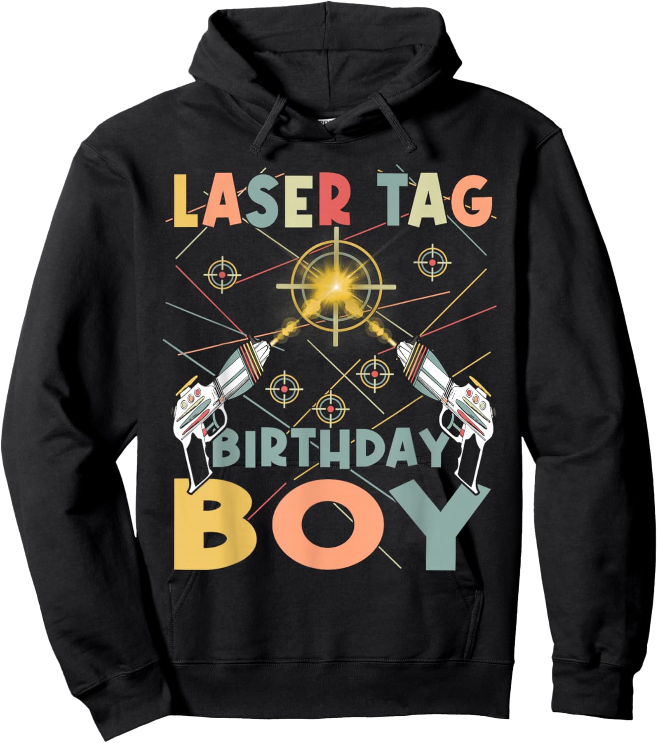 Cool laser tag birthday boy - Laser tag birthday party Hoodie - Hoodie | Black