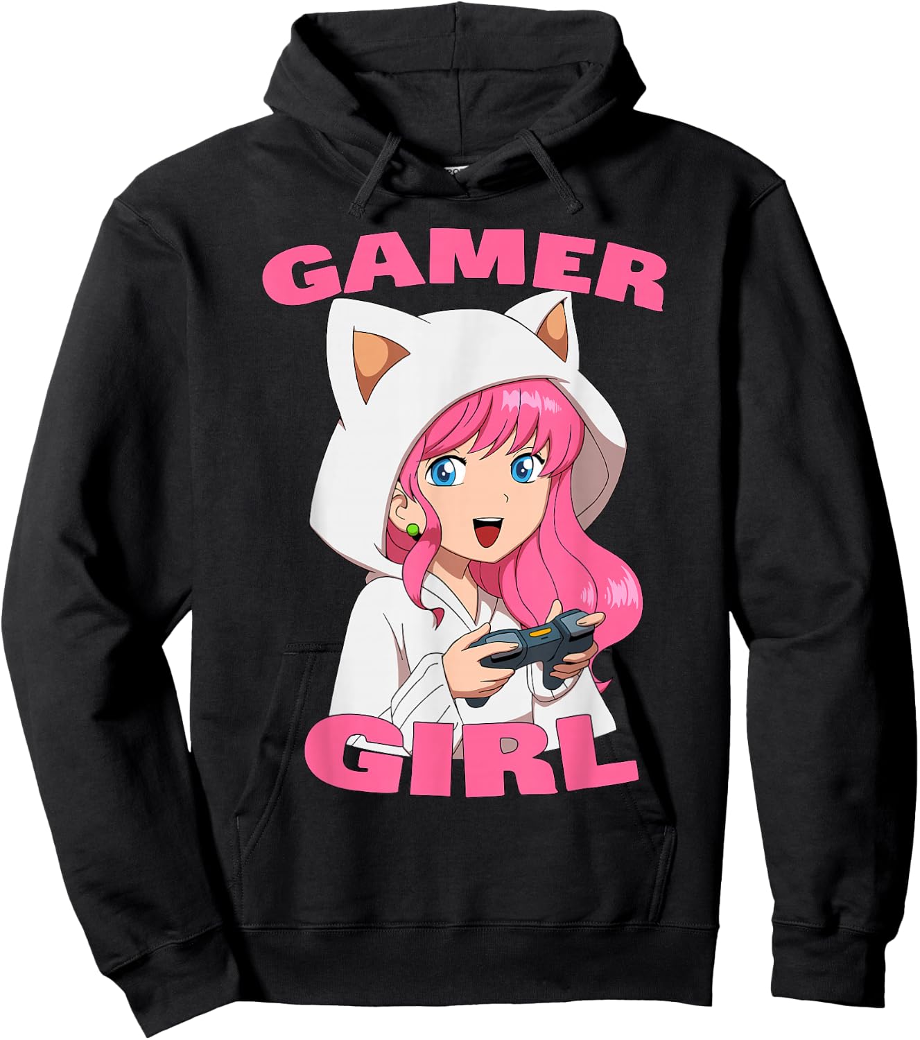 Gamer Girl Video Games Graphic Daughter Granddaughter Hoodie - Hoodie | Black