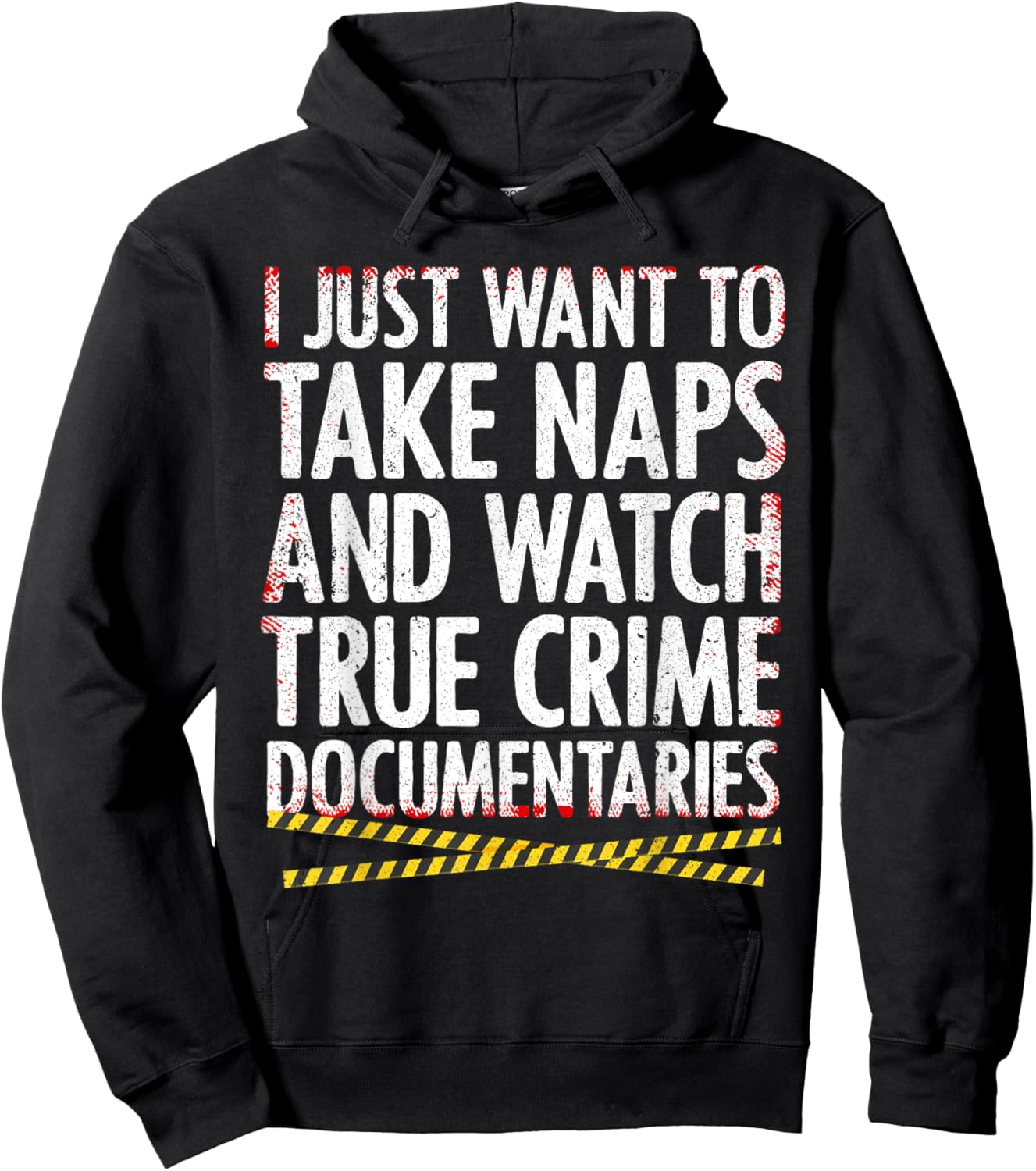 Cool True Crime Women Crime Lover Nap Documentaries Hoodie - Hoodie | Black