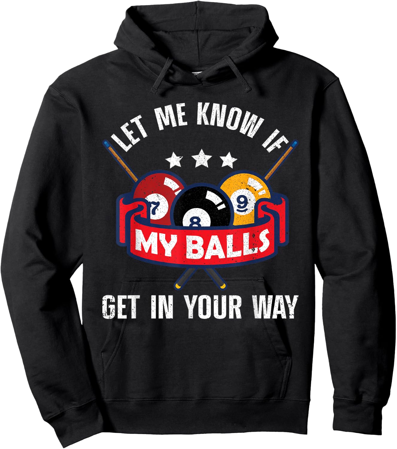 Funny Billiards Design Pool Player Men Women Billiard Lovers Hoodie - Hoodie | Black