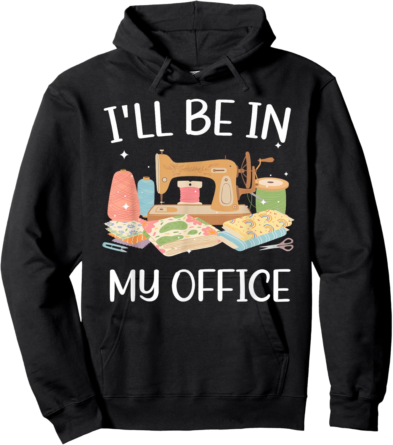 Cool Sewing Girls Quilting Knitting Quilters Sewer Hoodie - Hoodie | Black