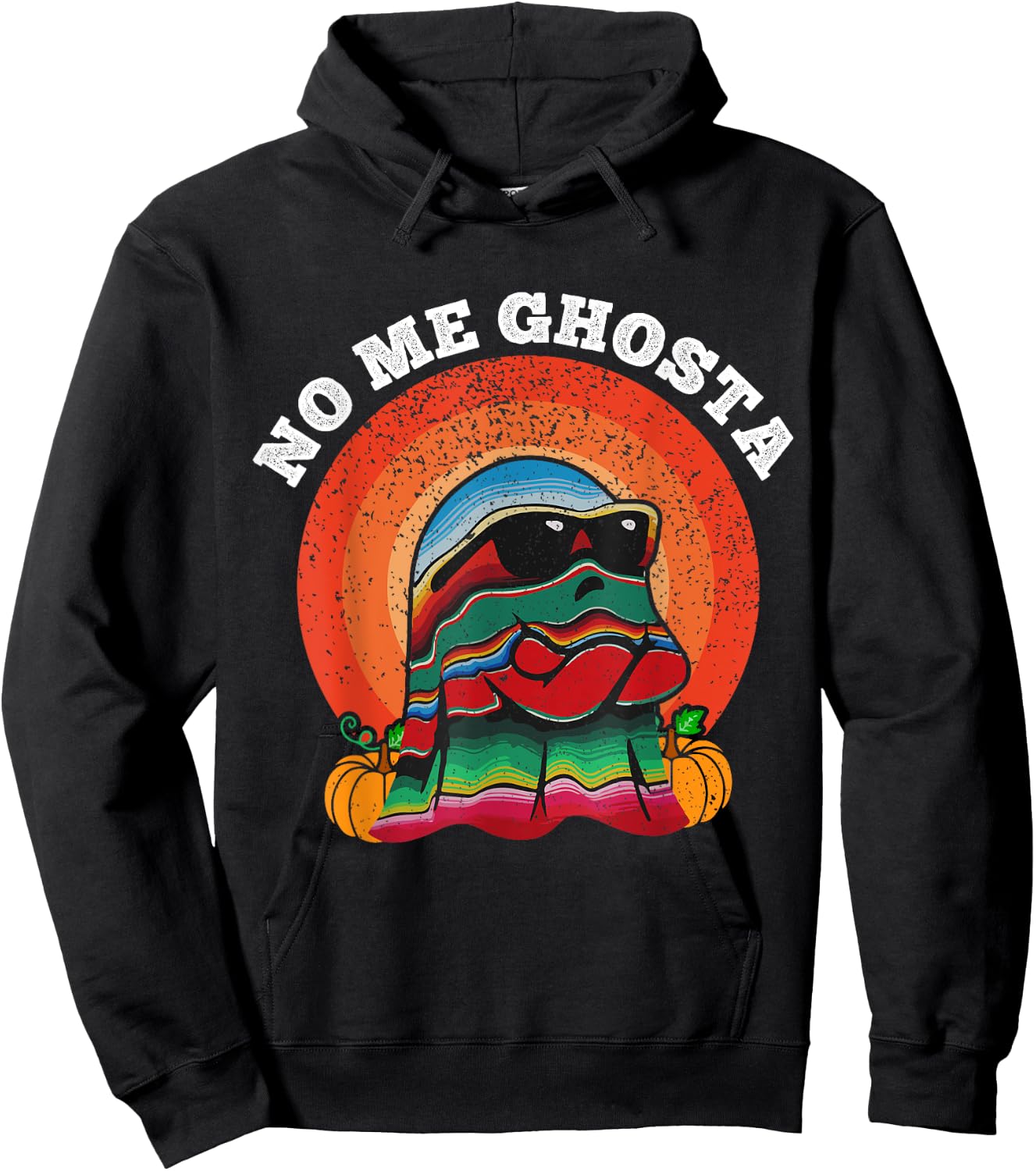 No Me Ghosts Funny Mexicano Halloween No Me Ghosta Hoodie - Hoodie | Black