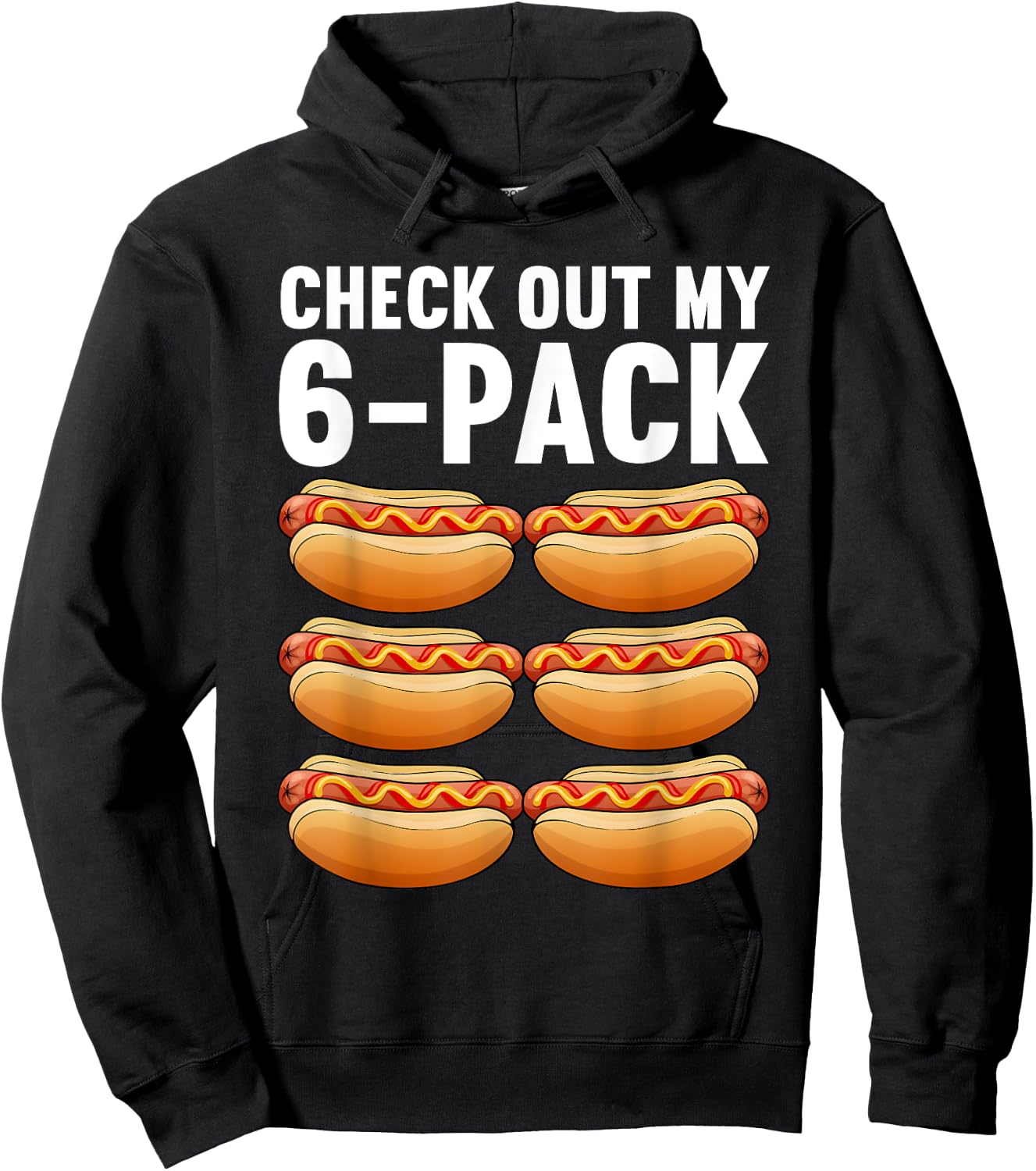 Funny Hot Dog Design Women Sausage Food Hotdog Lover Hoodie - Hoodie | Black