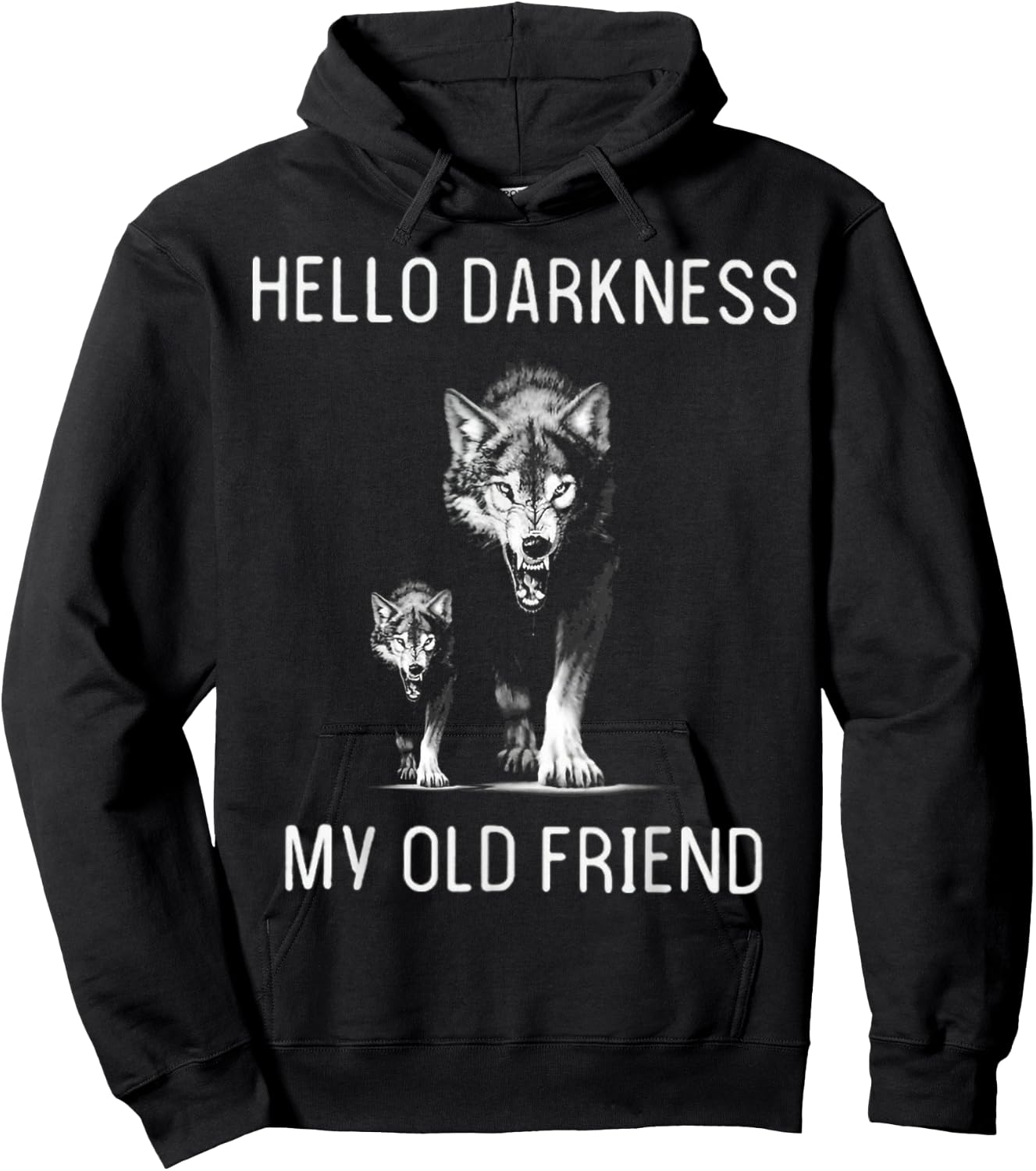 Hello Darkness My Old Friend Hoodie - Hoodie | Black