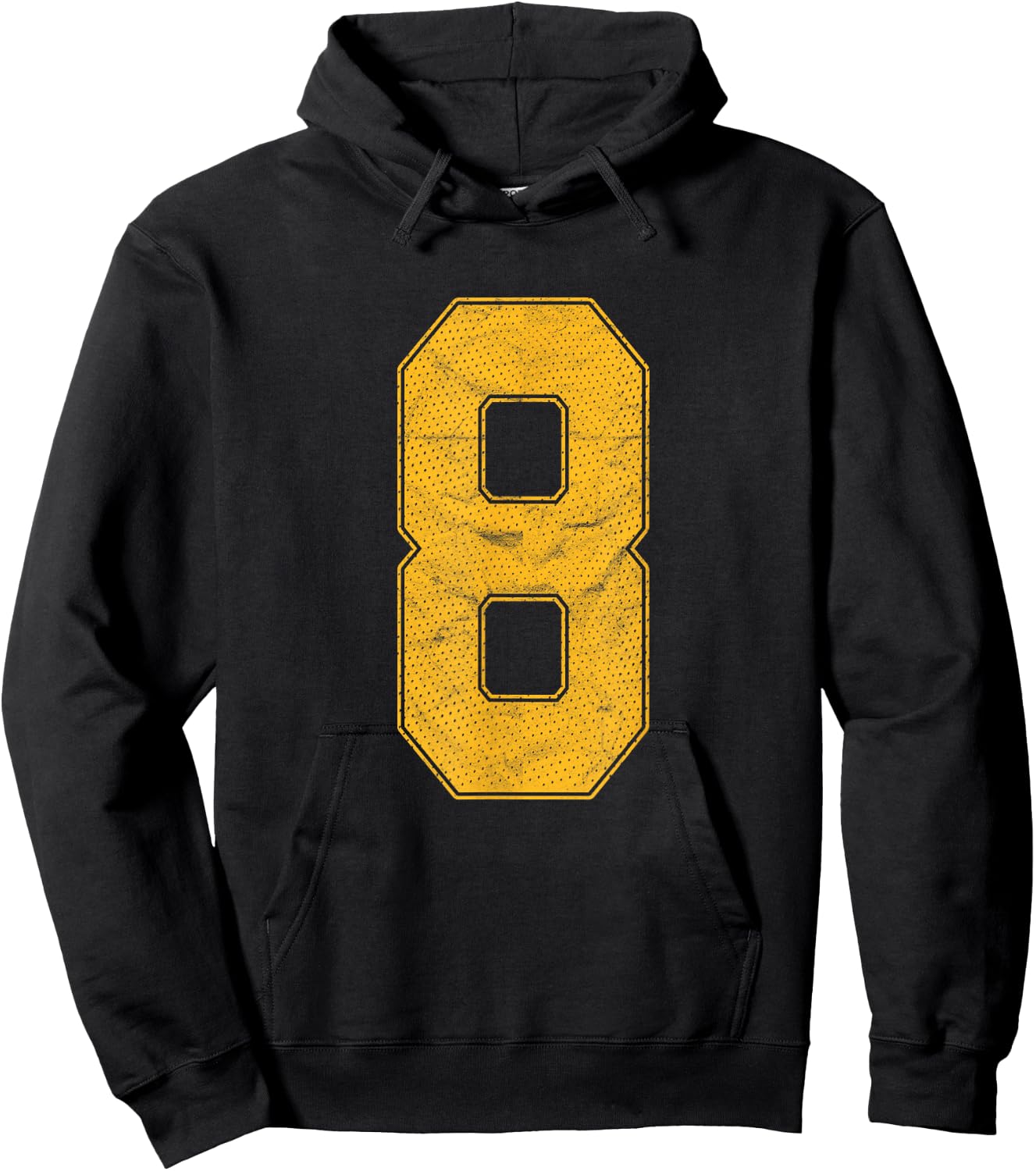 Number 8 Numbered Uniform Sports Team Jersey 8th Birthday Hoodie - Hoodie | Black
