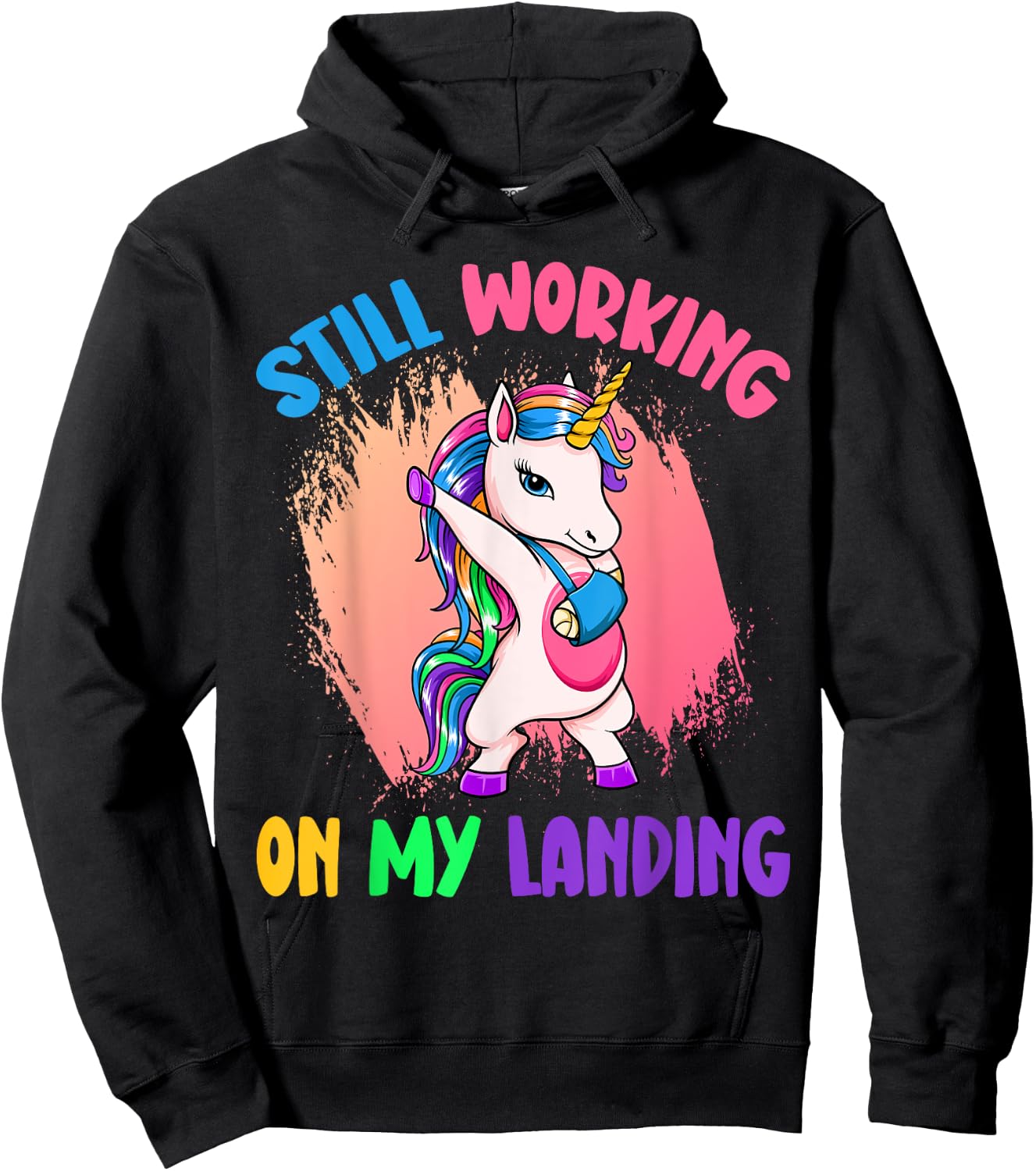 Still working on my landing Unicorn Mystical Unicorns Hoodie - Hoodie | Black