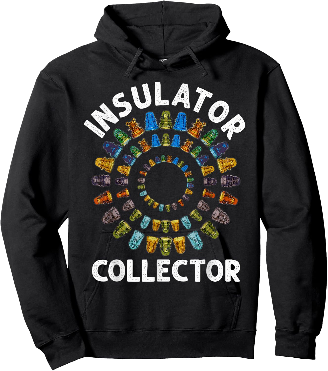 Insulator Collector Antiques Collecting Antique Lover Hoodie - Hoodie | Black