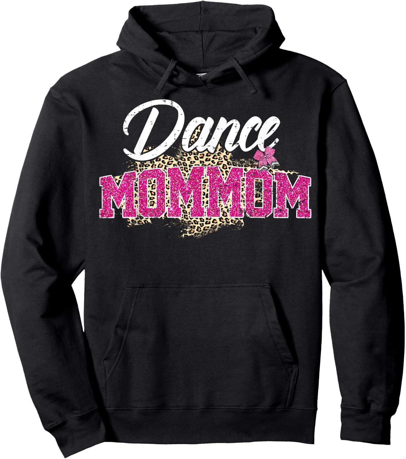 Dance Mommom Leopard Funny Dancing Mommom Mother's Day Hoodie - Hoodie | Black