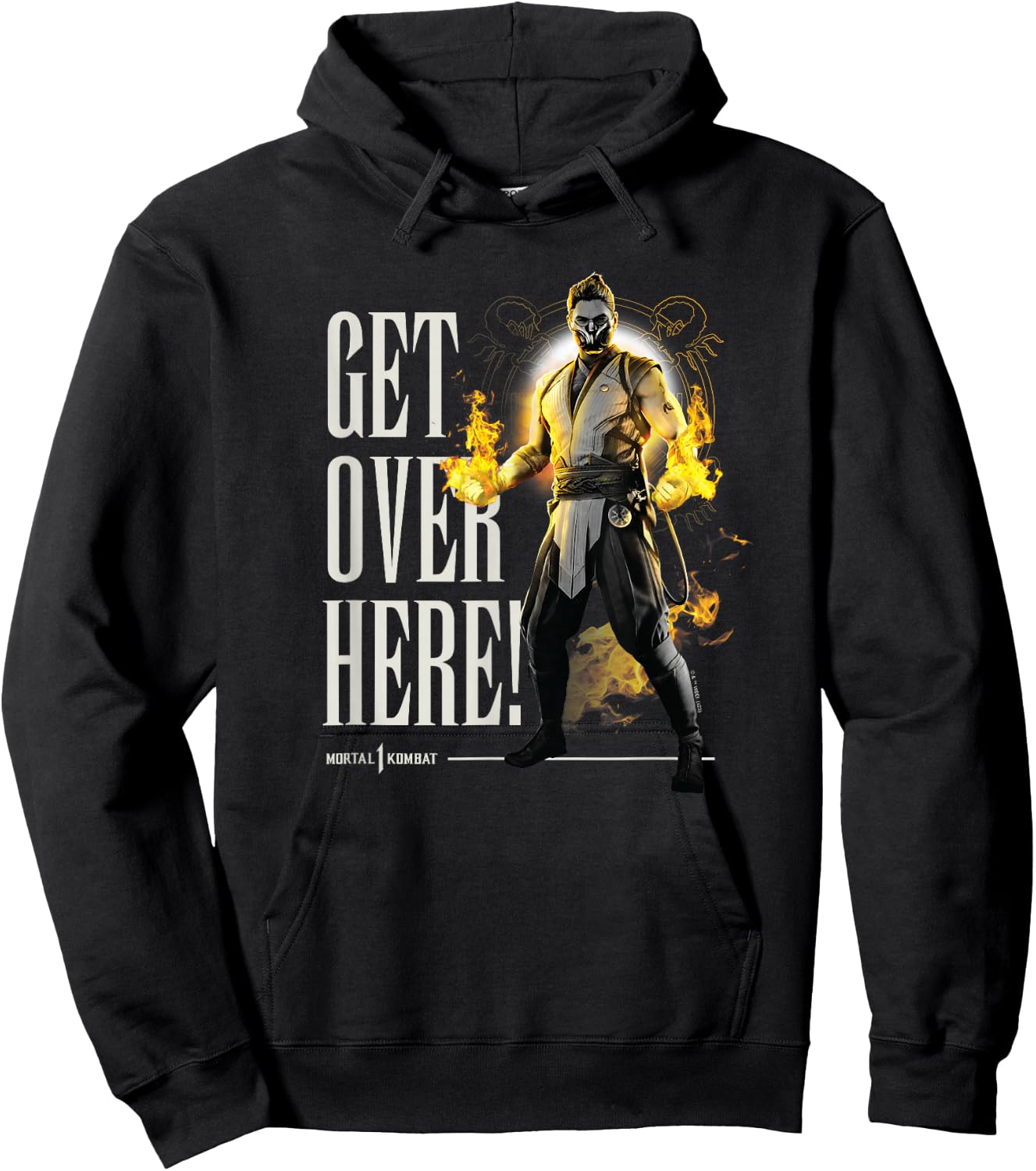Mortal Kombat - Scorpion Get Over Here Hoodie - Hoodie | Black