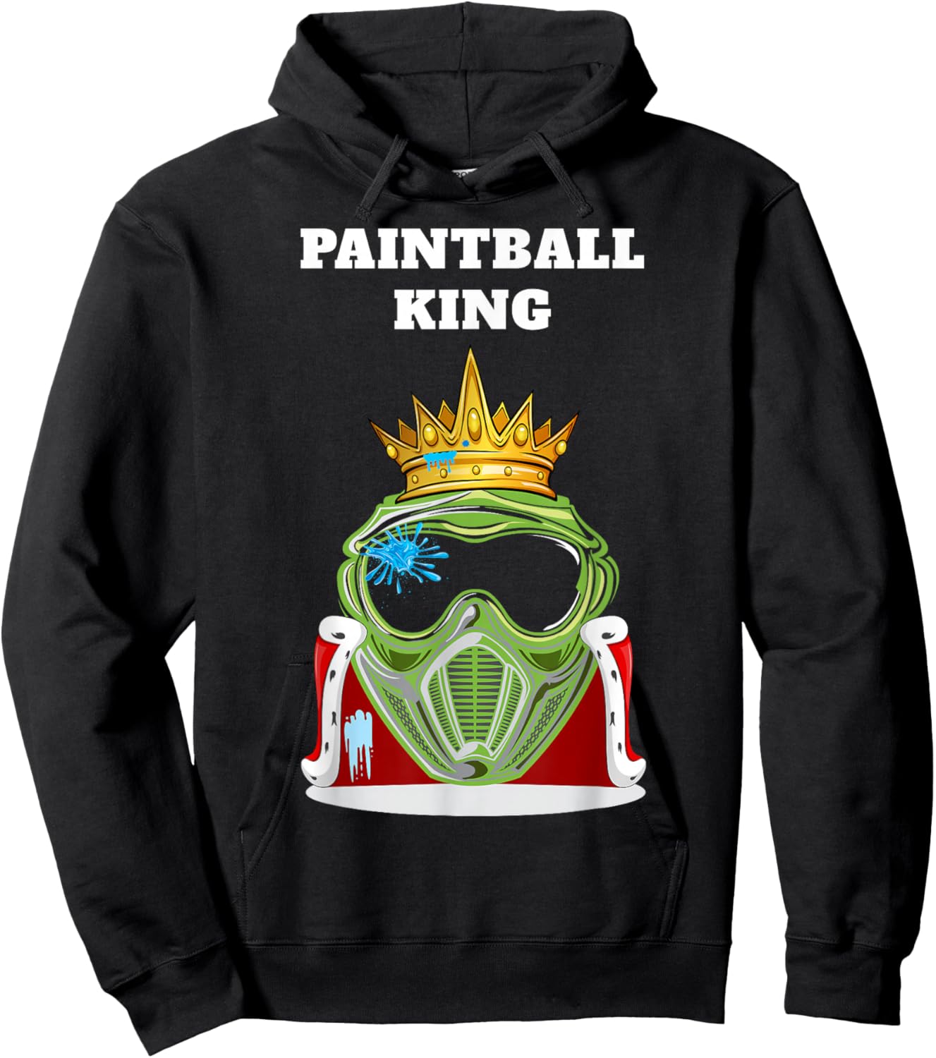 Paintball Shirts for Boys | Boys Paintball | Black, Small, Short Sleeve, Regular Fit, Cotton 60% Polyester 40%, Modern, King, Paintball Hoodie - Hoodie | Black