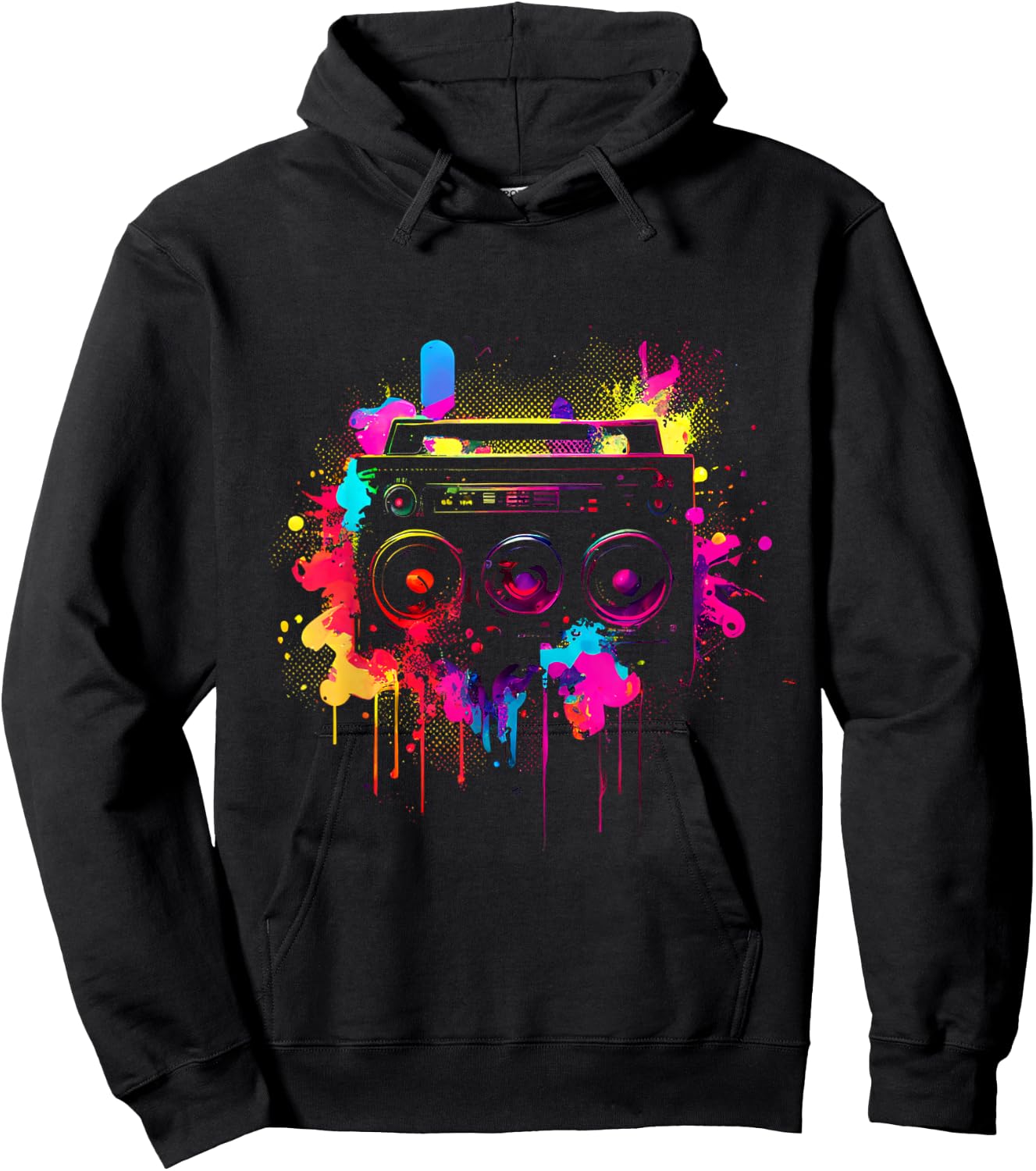 Cassette 90s Outfit Retro Vintage 80s Party Hoodie - Hoodie | Black
