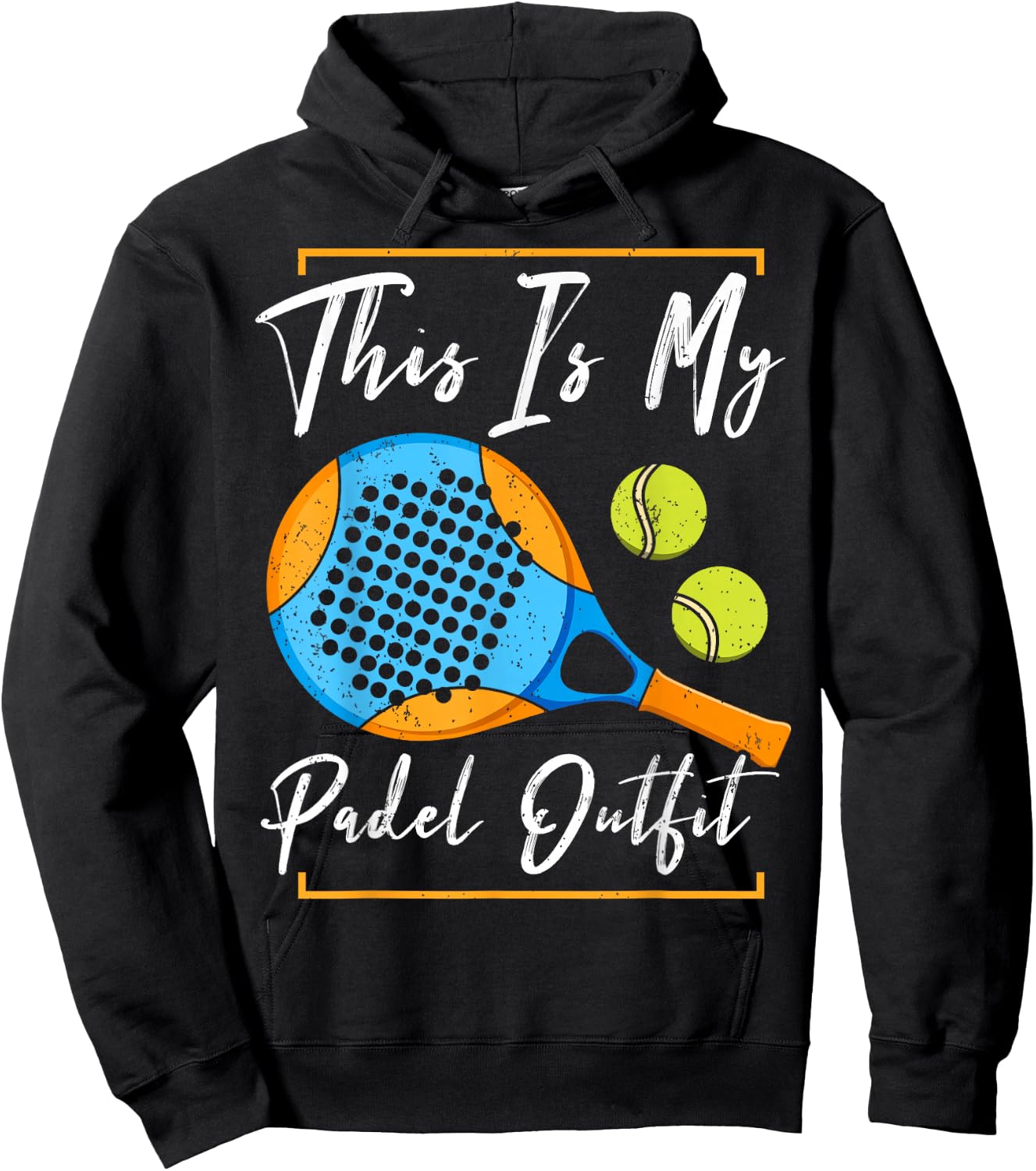 This Is My Padel Outfit | Padel Tennis Funny Padel Hoodie - Hoodie | Black