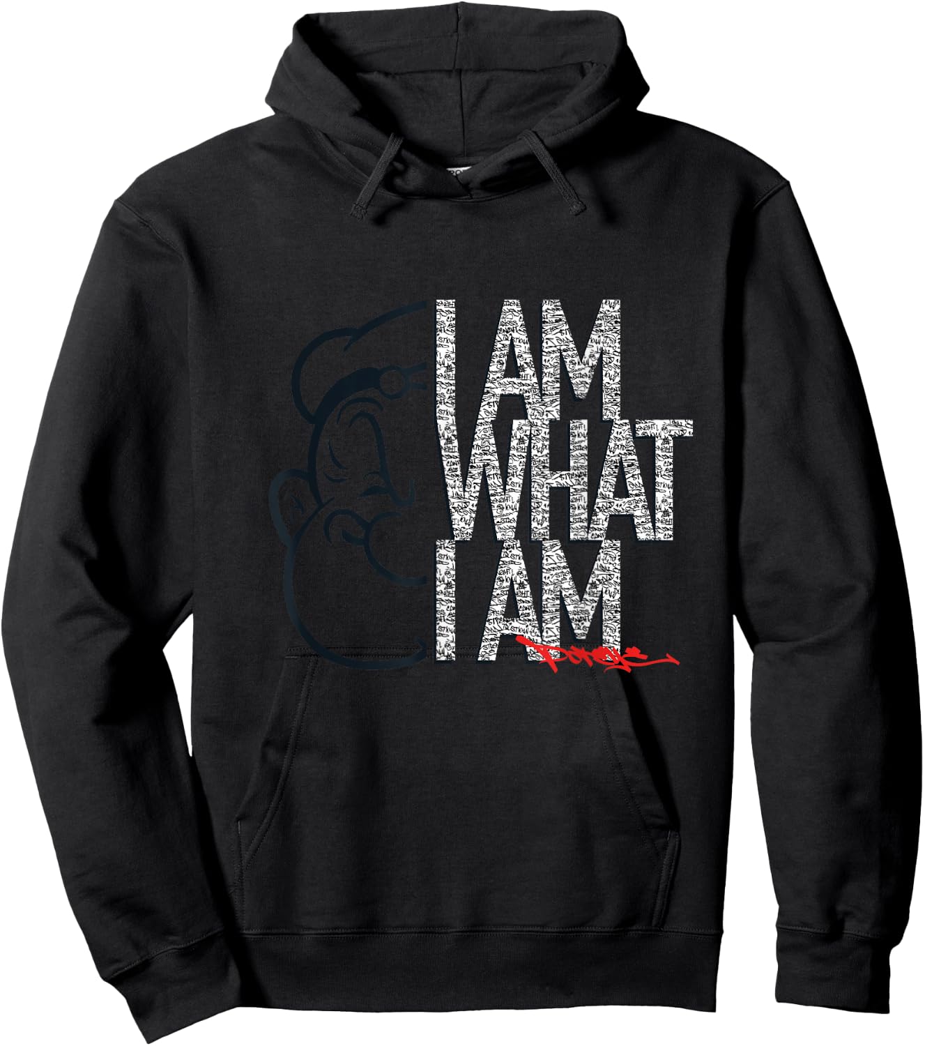 Popeye I AM What I AM Signature Phrase Hoodie - Hoodie | Black