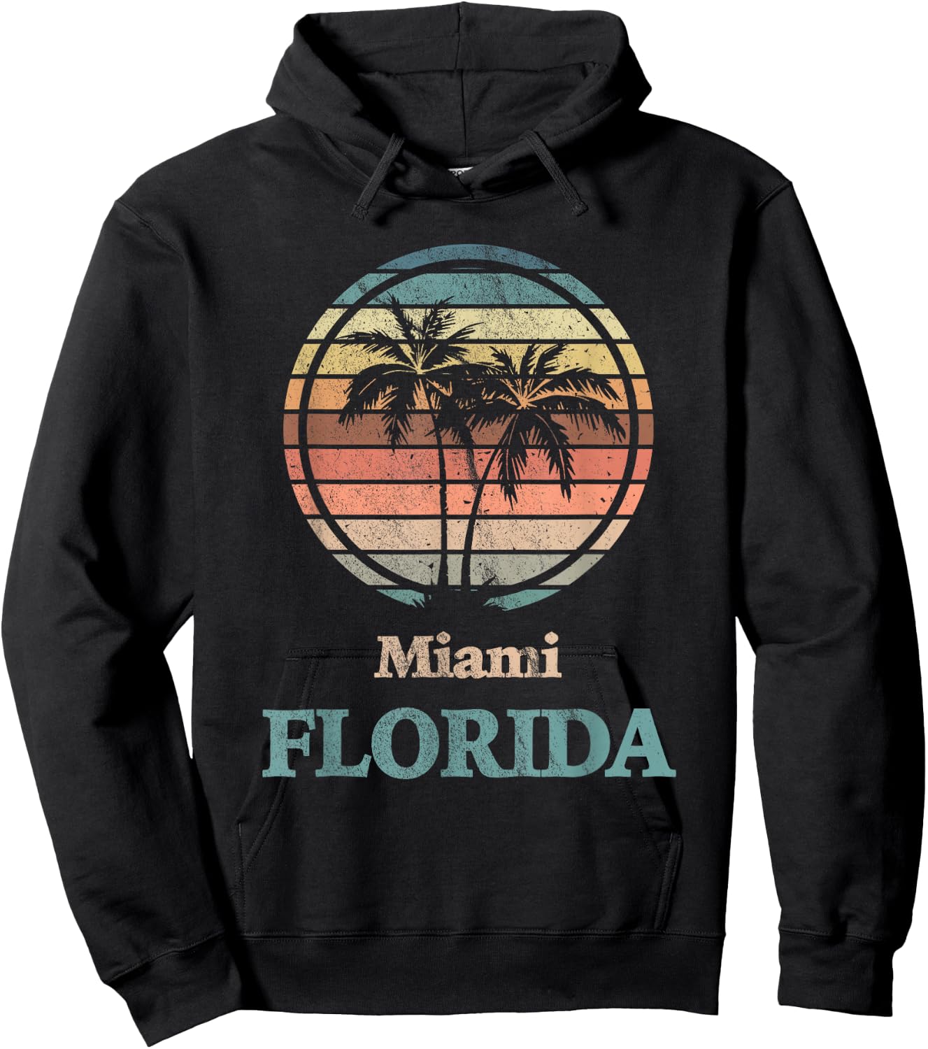 Miami Florida Hoodie - Hoodie | Black