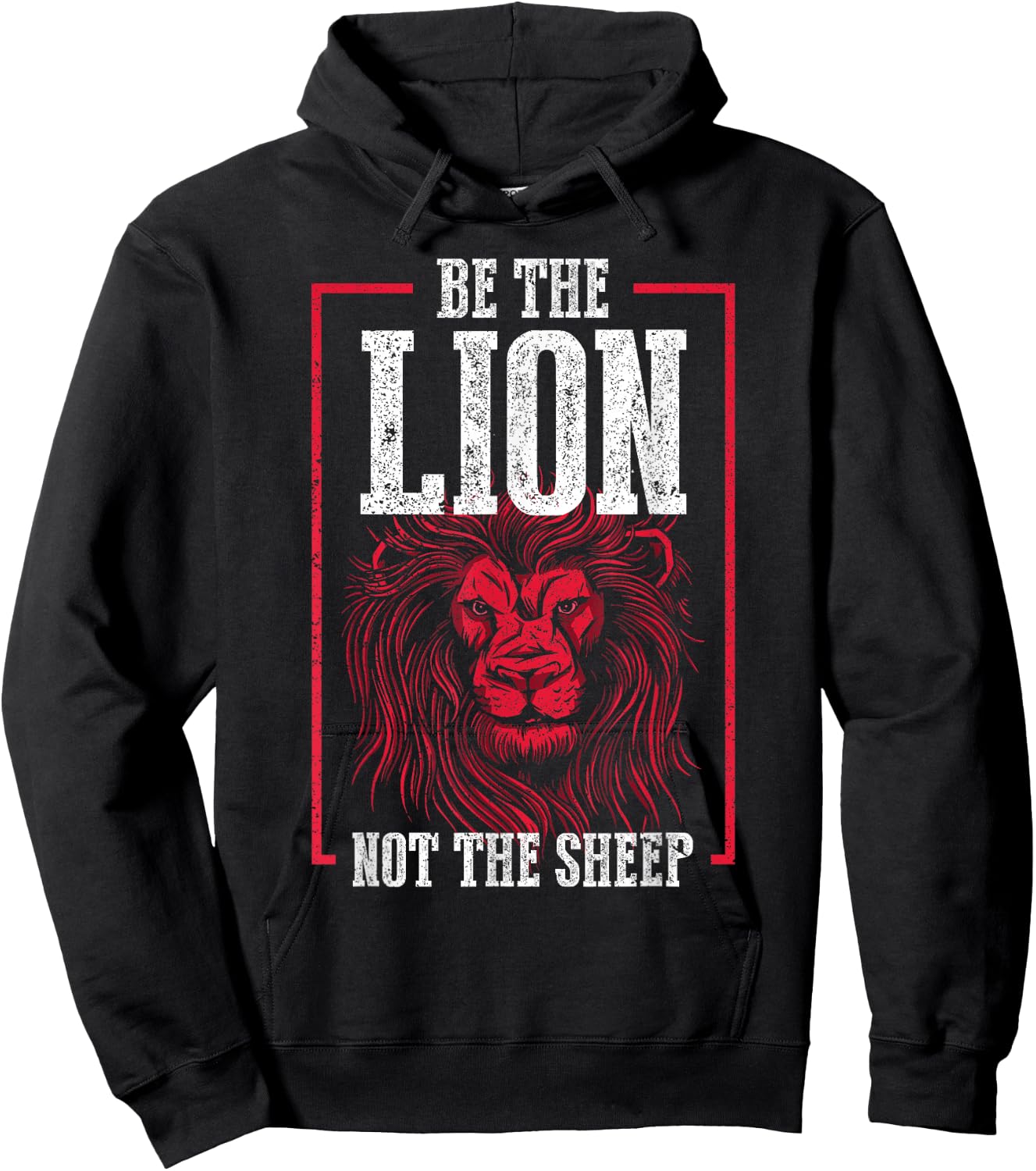 Be The Lion Not The Sheep Animal Motivational Hoodie - Hoodie | Black
