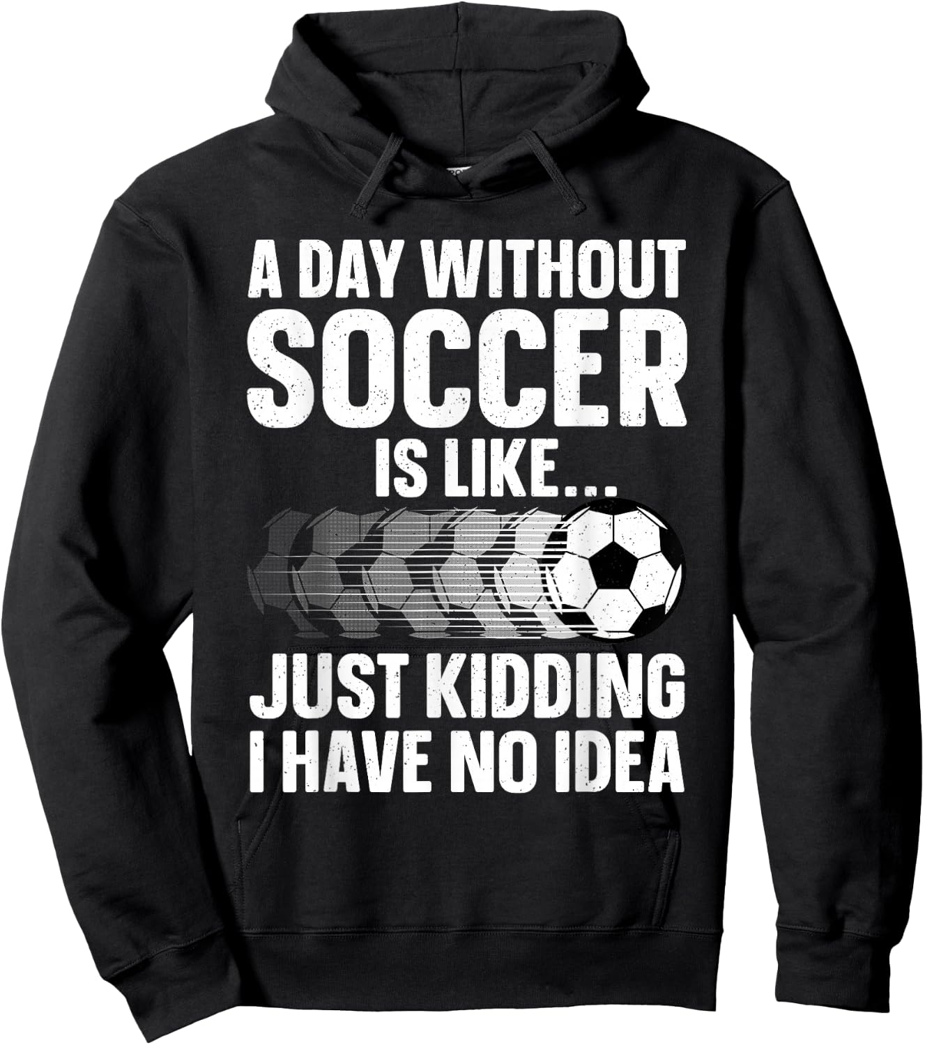 Funny Soccer Design Women Sport Player Soccer Lover Hoodie - Hoodie | Black