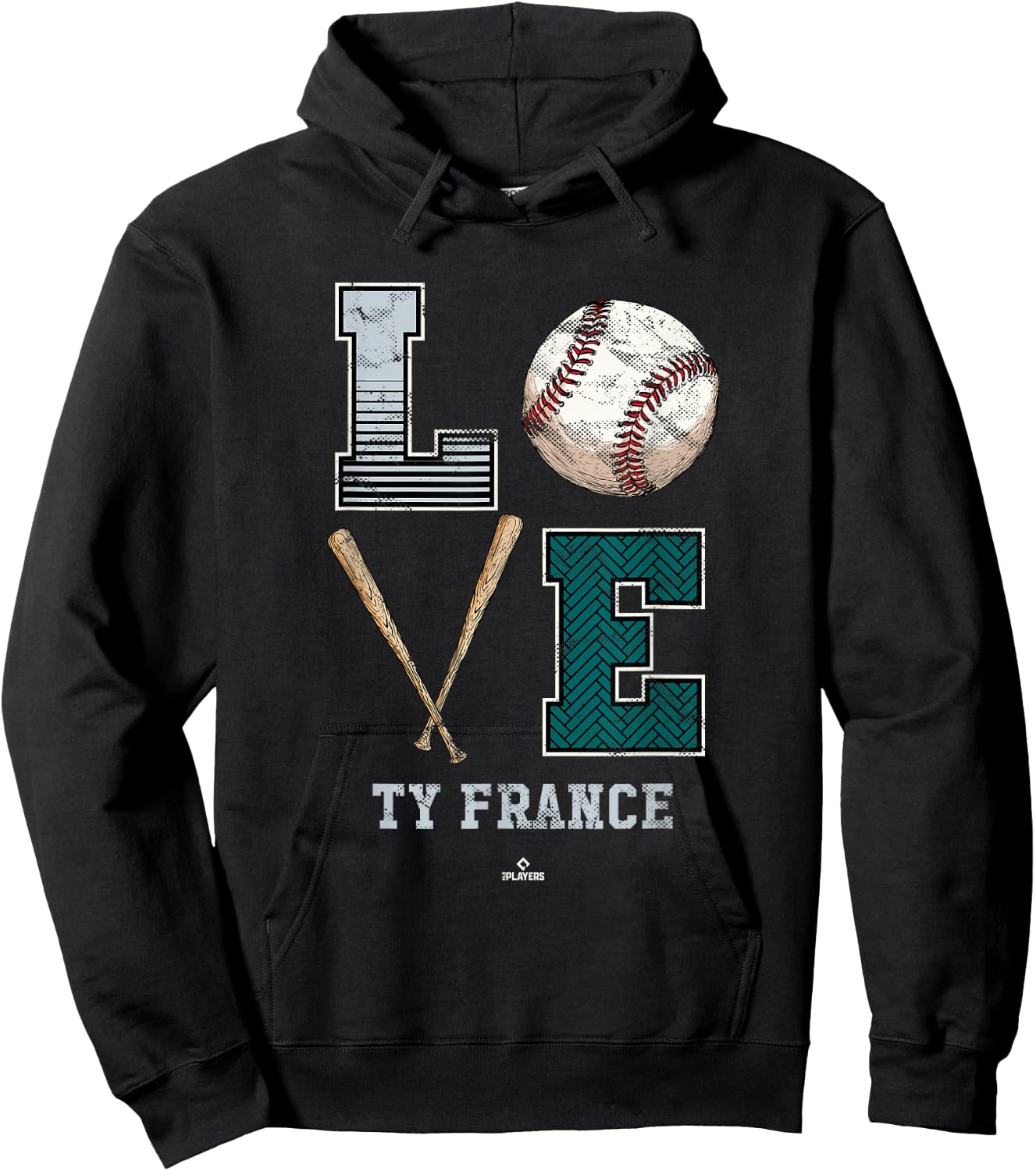 Love Ty France Ty France Seattle MLBPA Hoodie - Hoodie | Black