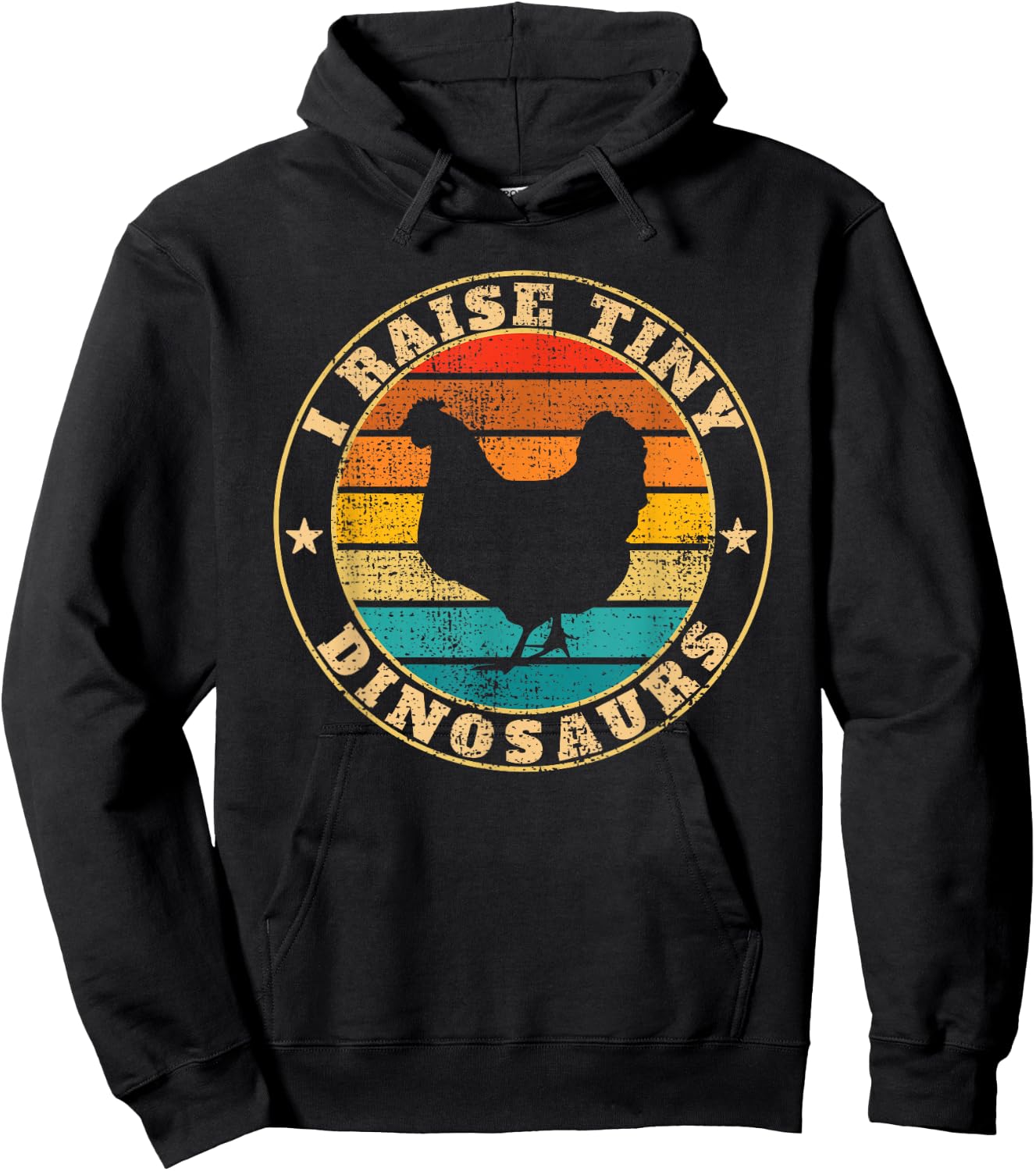 I Raise Tiny Dinosaurs Chicken Hoodie - Hoodie | Black