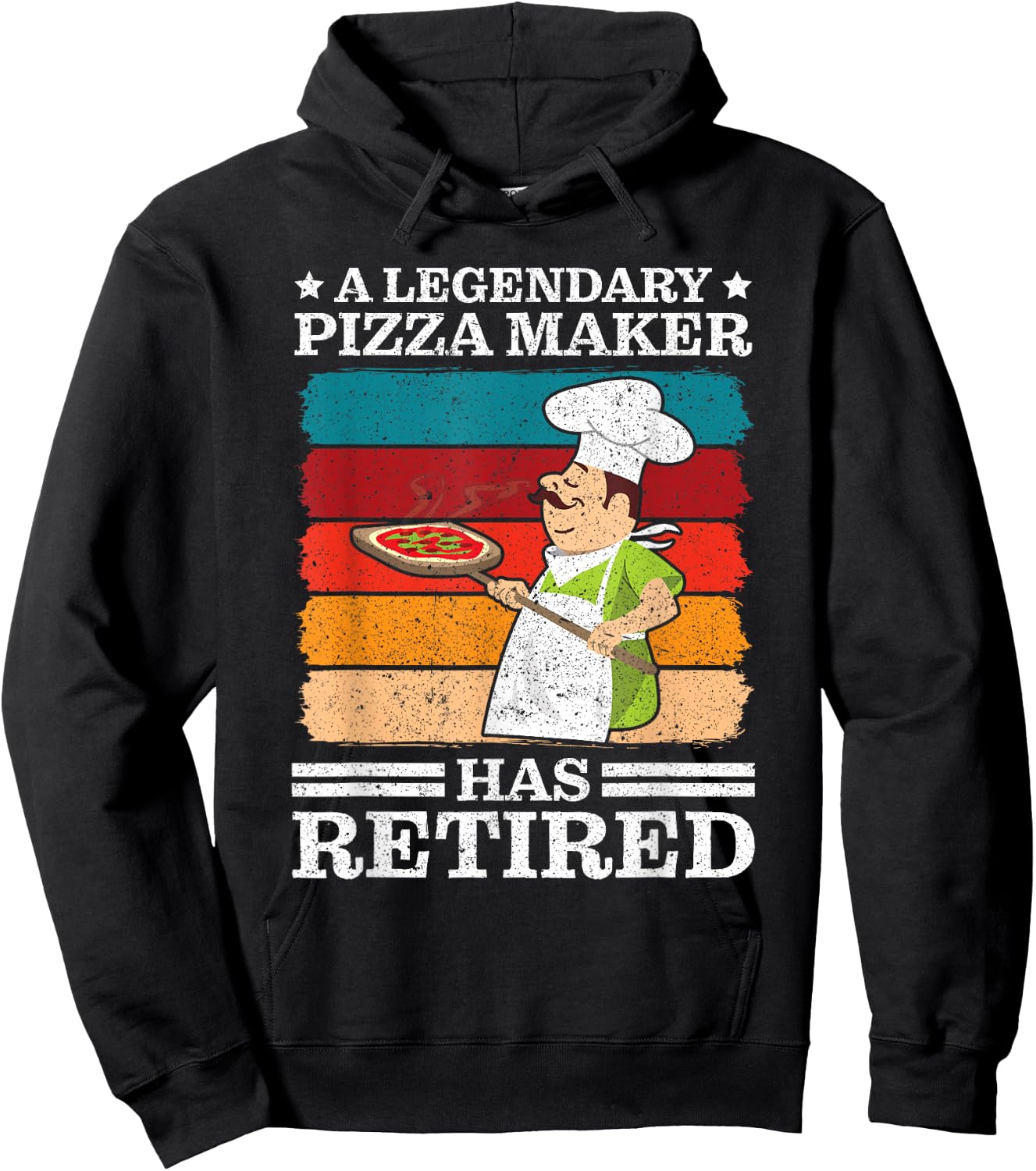 Legendary Pizza Maker has retired Pizza Making Hoodie - Hoodie | Black
