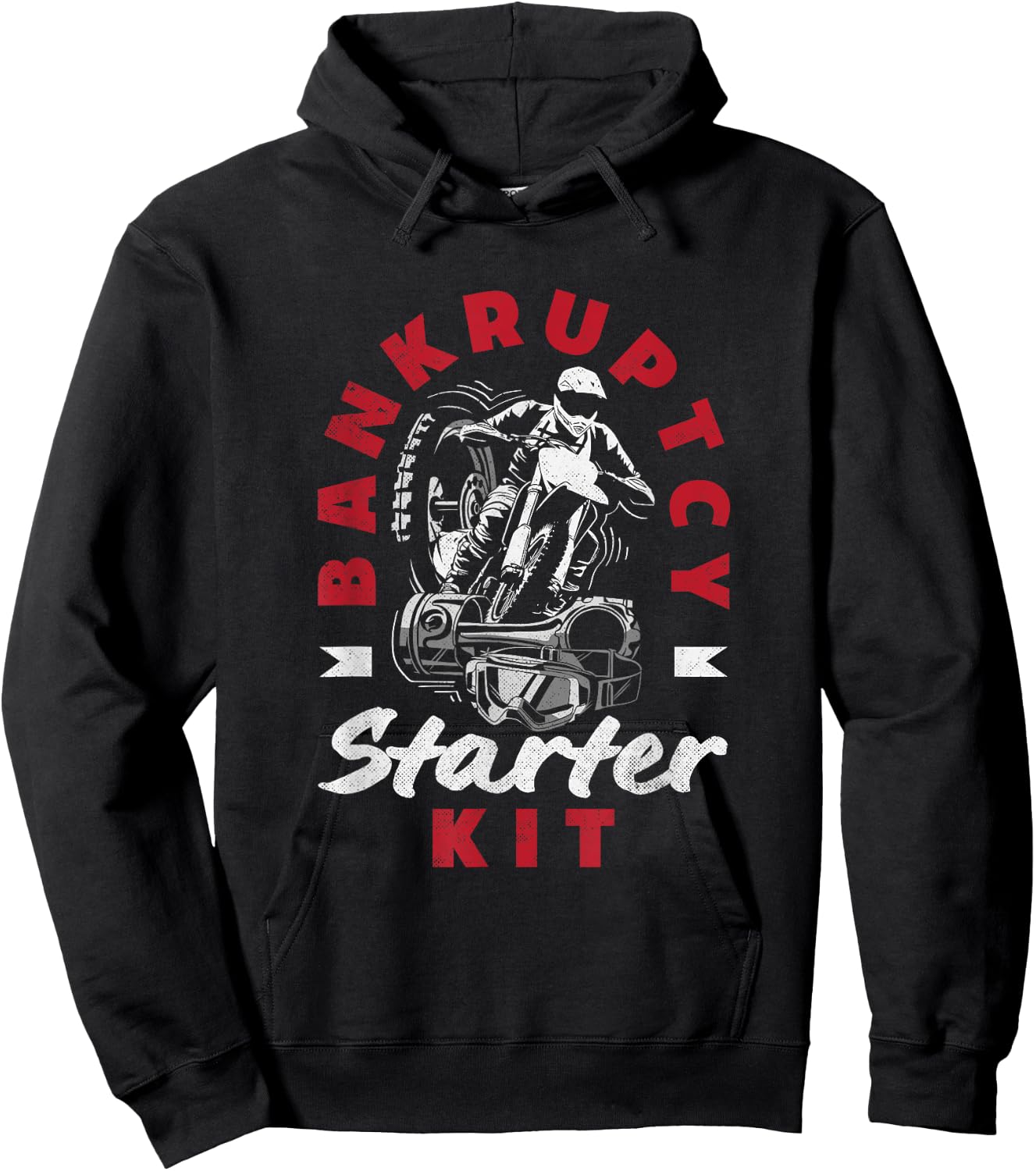 Moto Trials Bankruptcy Starter Kit Off-Road Motorcycle Hoodie - Hoodie | Black