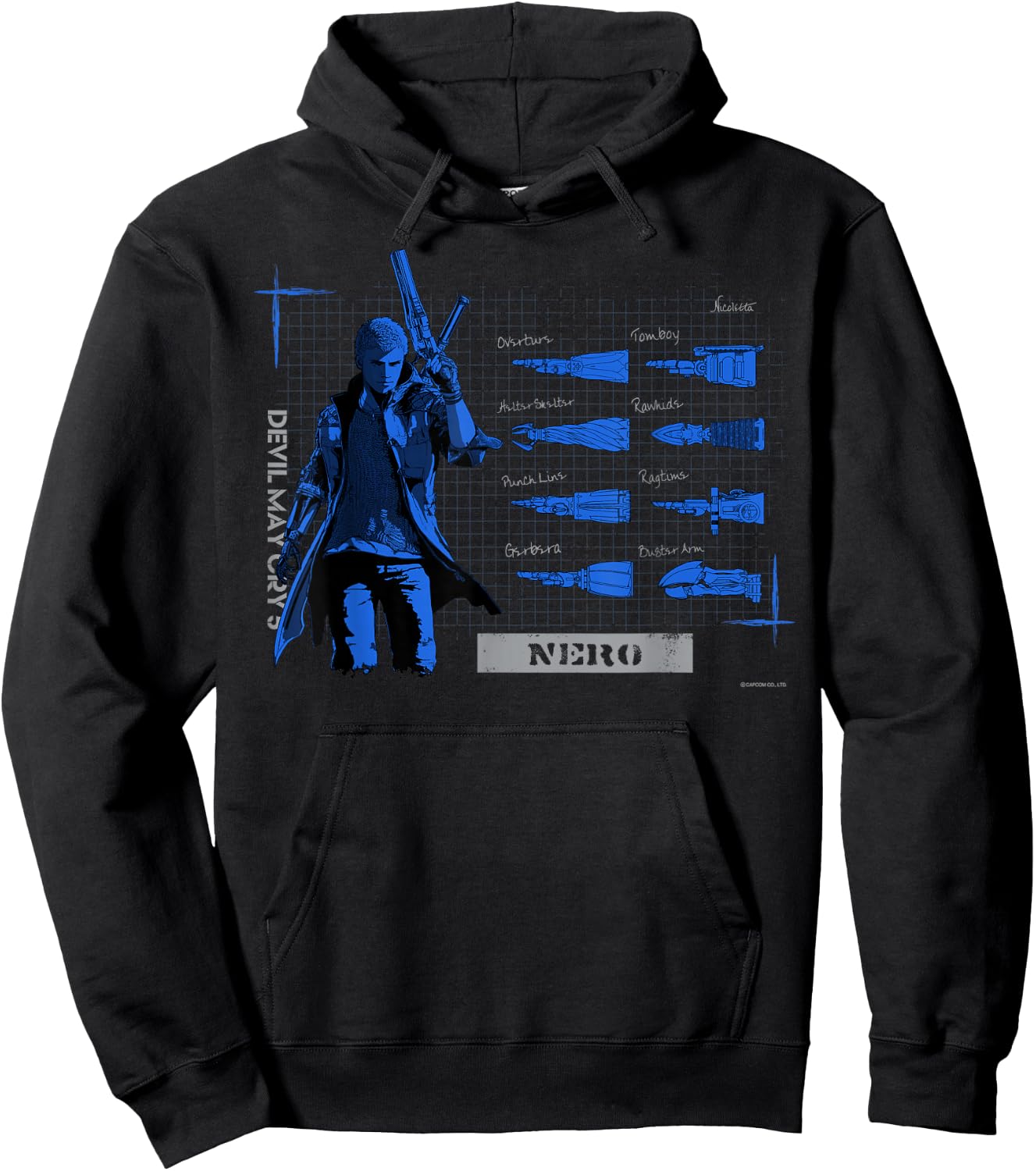 Devil May Cry 5 Nero Hoodie - Hoodie | Black
