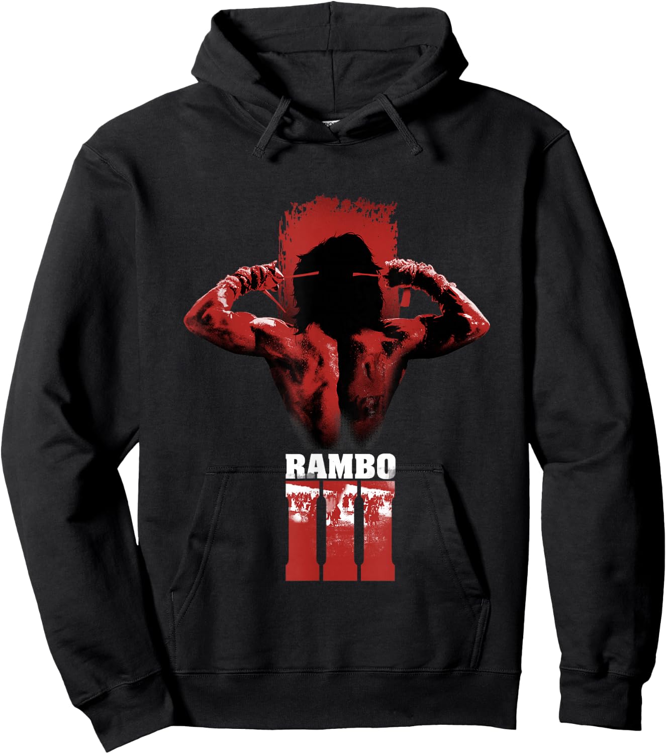Rambo III Tying Headband Hoodie - Hoodie | Black