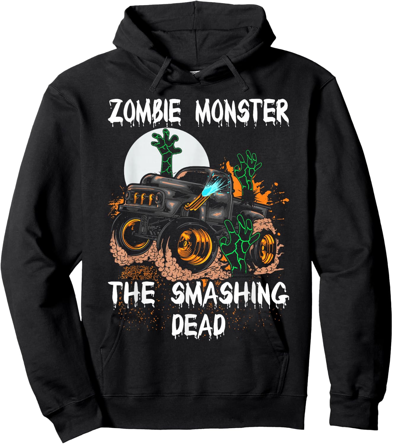 Zombie Monster Truck The Smashing Dead Hoodie - Hoodie | Black