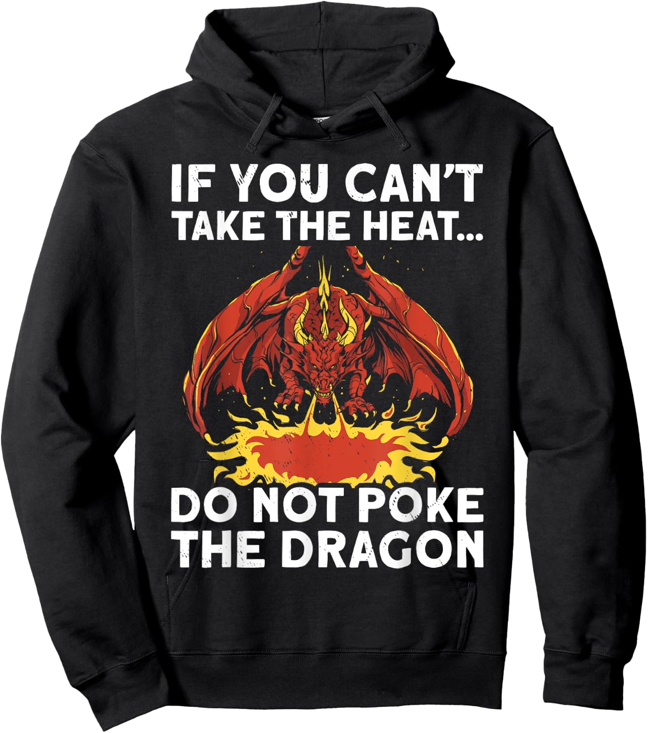 Cool Dragon Design Women Kids Mythical Dragon Lover Hoodie - Hoodie | Black