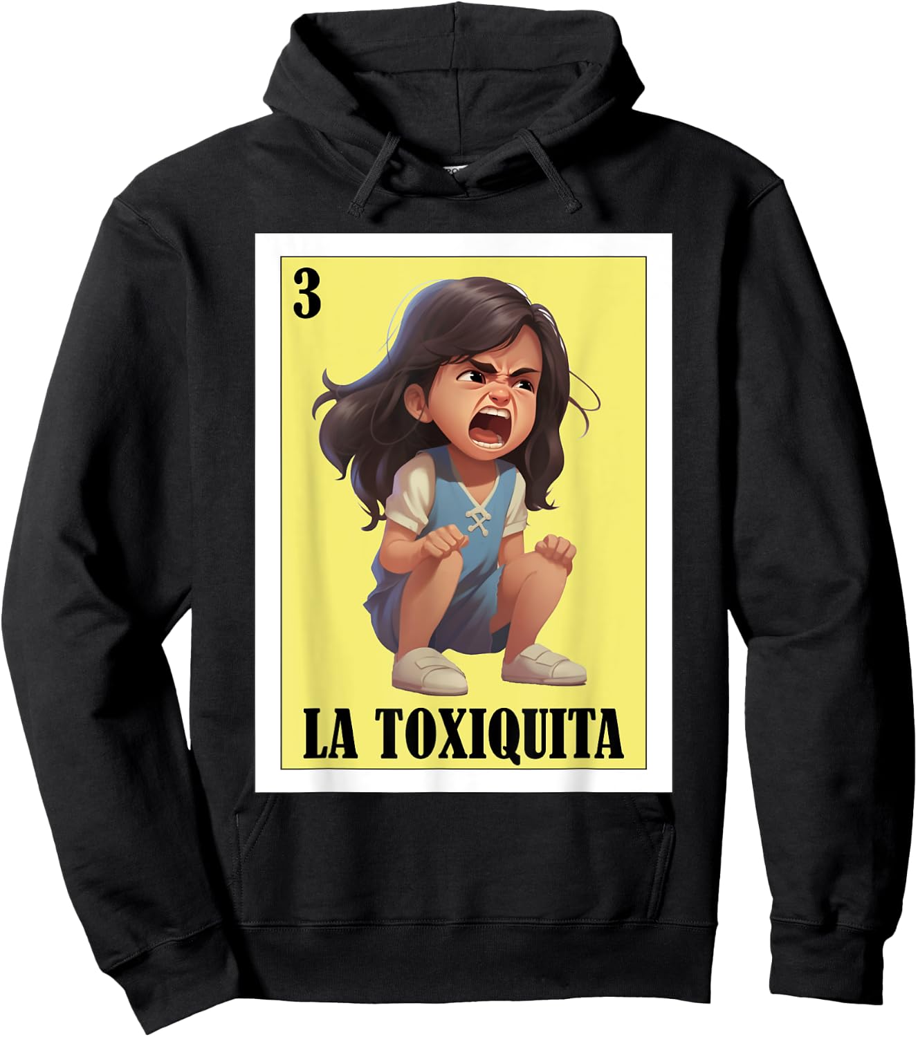 Funny Mexican nickname design - La Toxiquita Hoodie - Hoodie | Black