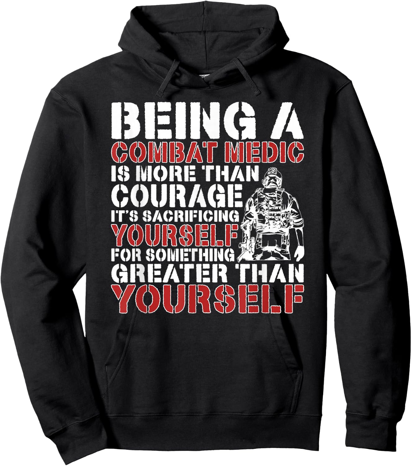 Being A Combat Medic Combat Medics Hoodie - Hoodie | Black