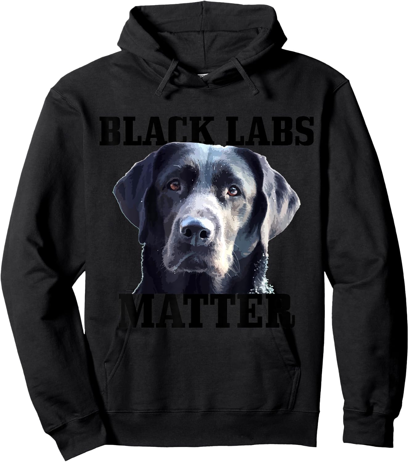 Black Labs Matter Labrador Retriever Mom Dad Dog Lover Funny Men Women Kids Hoodie - Hoodie | Black