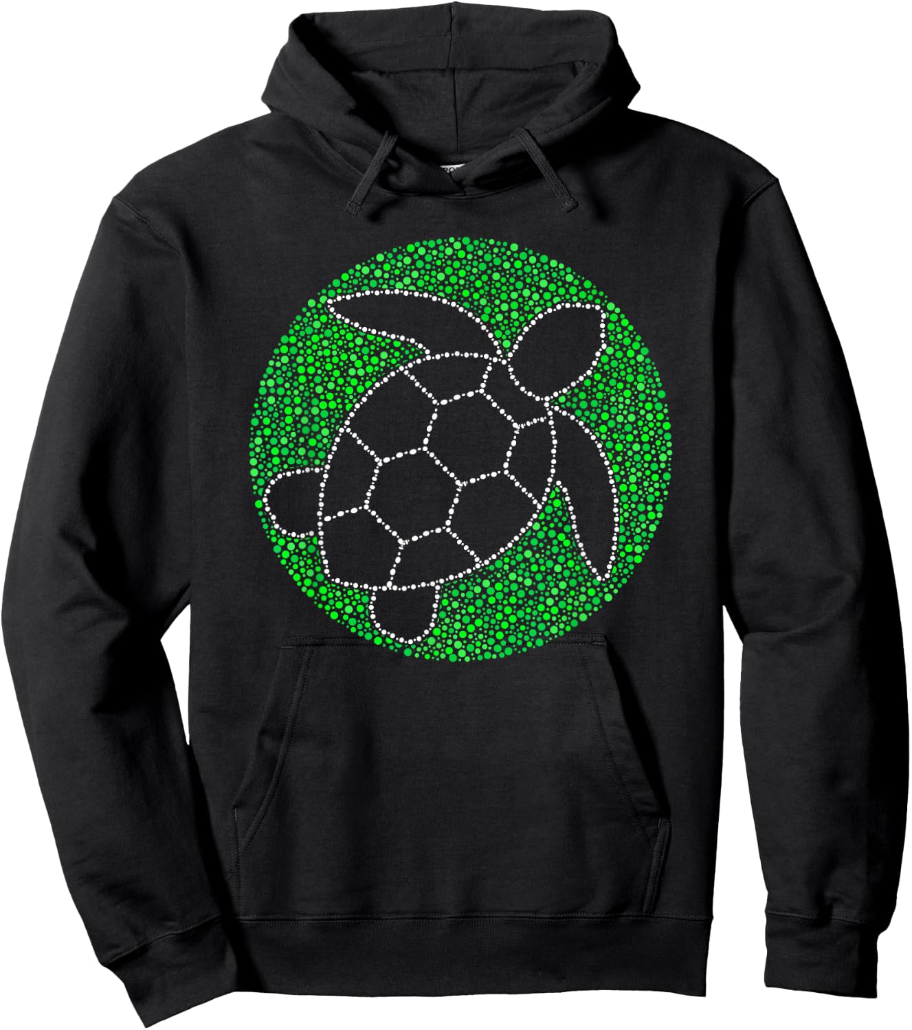 Sea Turtle Green Polka Dot Day 2023 Boys Girls Art Teacher Hoodie - Hoodie | Black