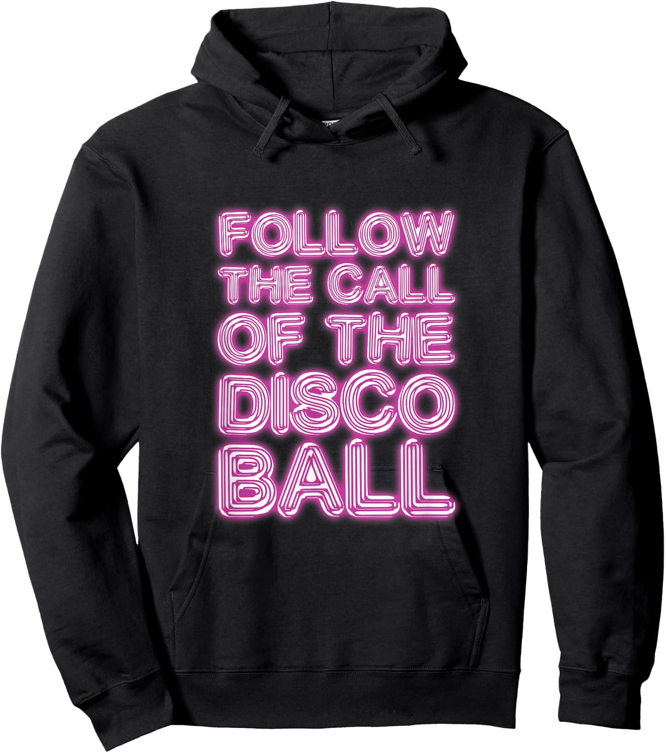 Follow The Call of The Disco Ball Disco Lover DJ Hoodie - Hoodie | Black
