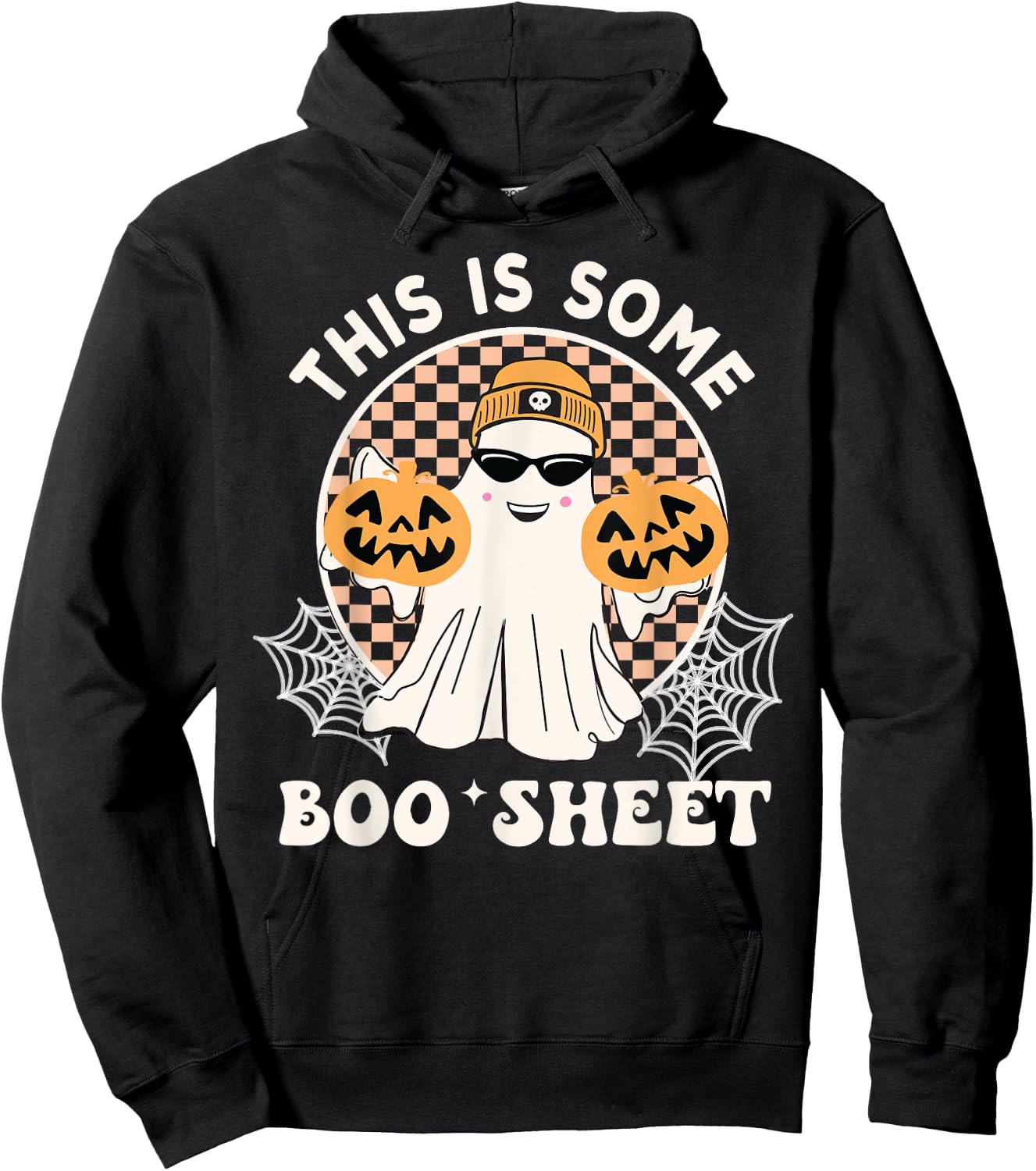Funny This Is Some Boo Sheet Halloween Boo Ghost Hoodie - Hoodie | Black
