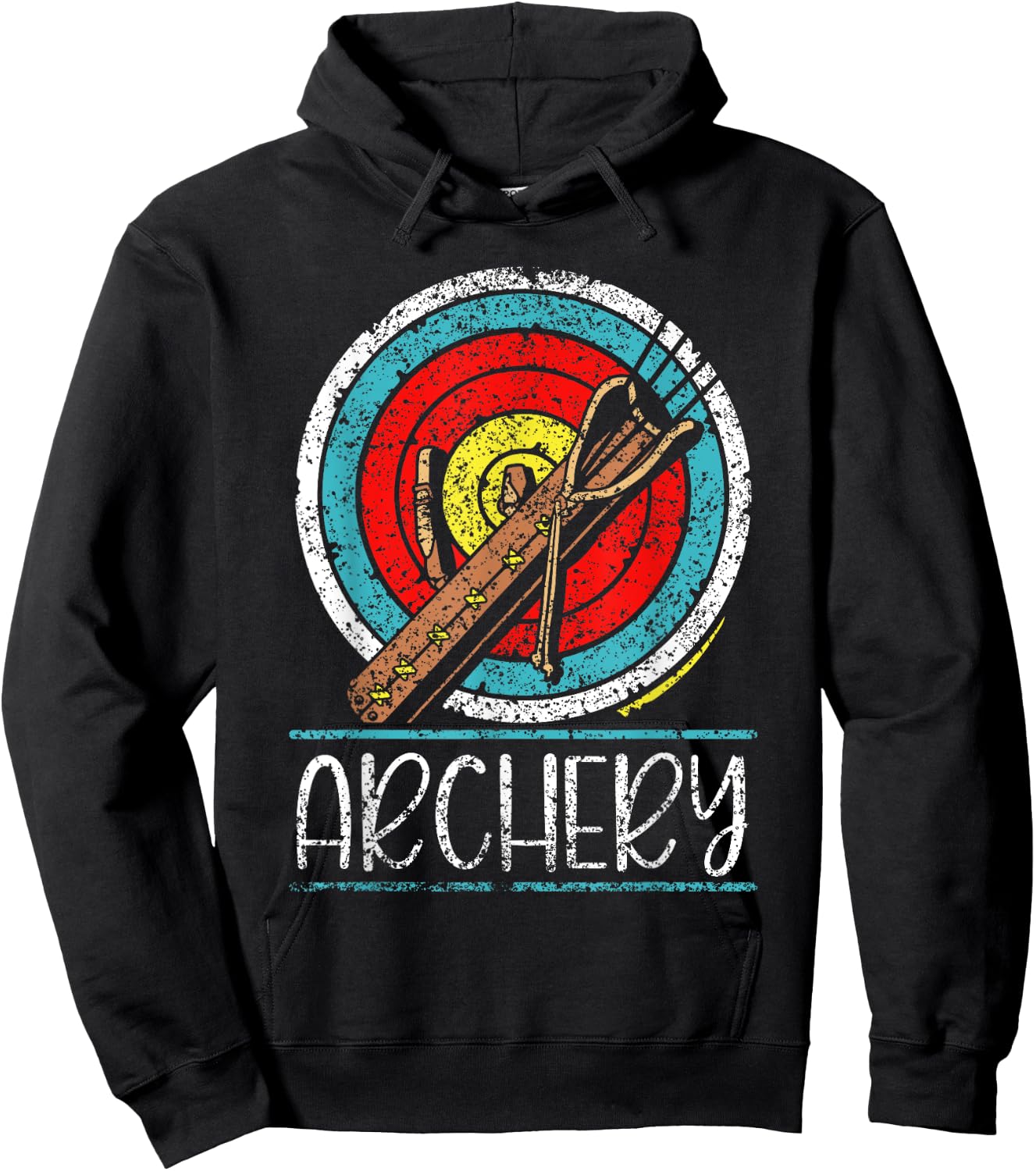 Archery Hobby Archer Bow Arrow Hoodie - Hoodie | Black
