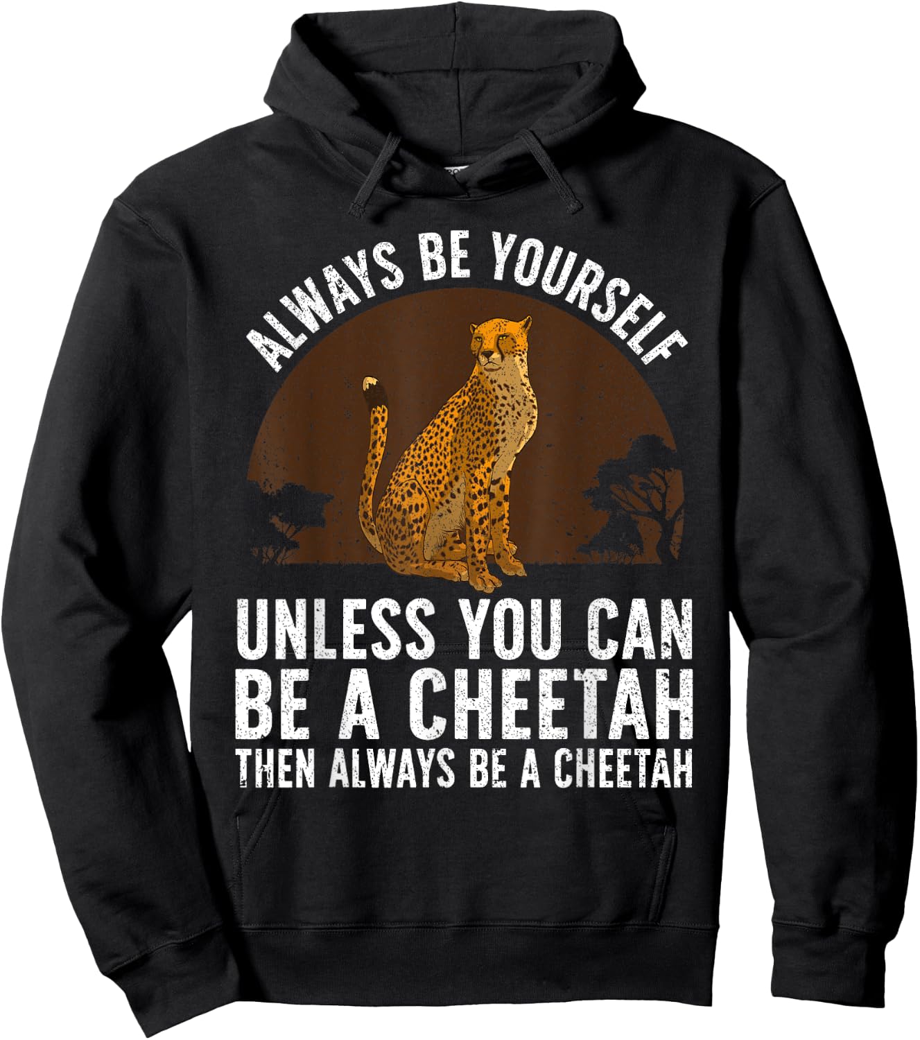 Funny Cheetah Design Women Boys Girls Cheetah Lover Hoodie - Hoodie | Black