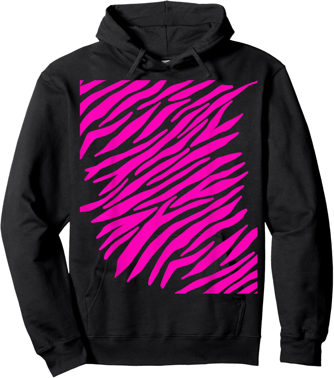 Trashy Y2K Room Decor McBling Aesthetic 2000s Animal Print Hoodie - Hoodie | Black