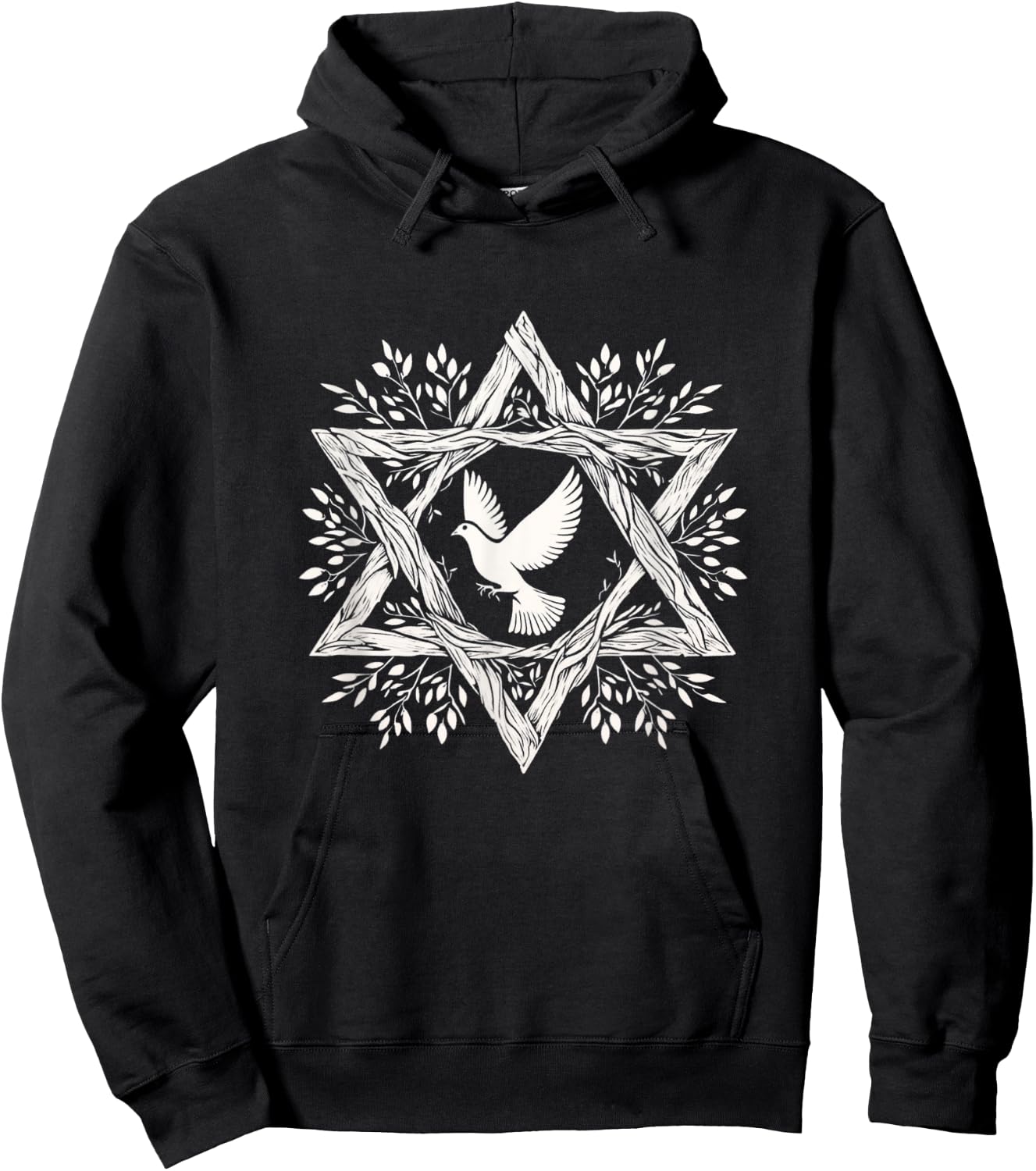 Peace Dove Star Of David Shalom Salam World Peace Now Hoodie - Hoodie | Black