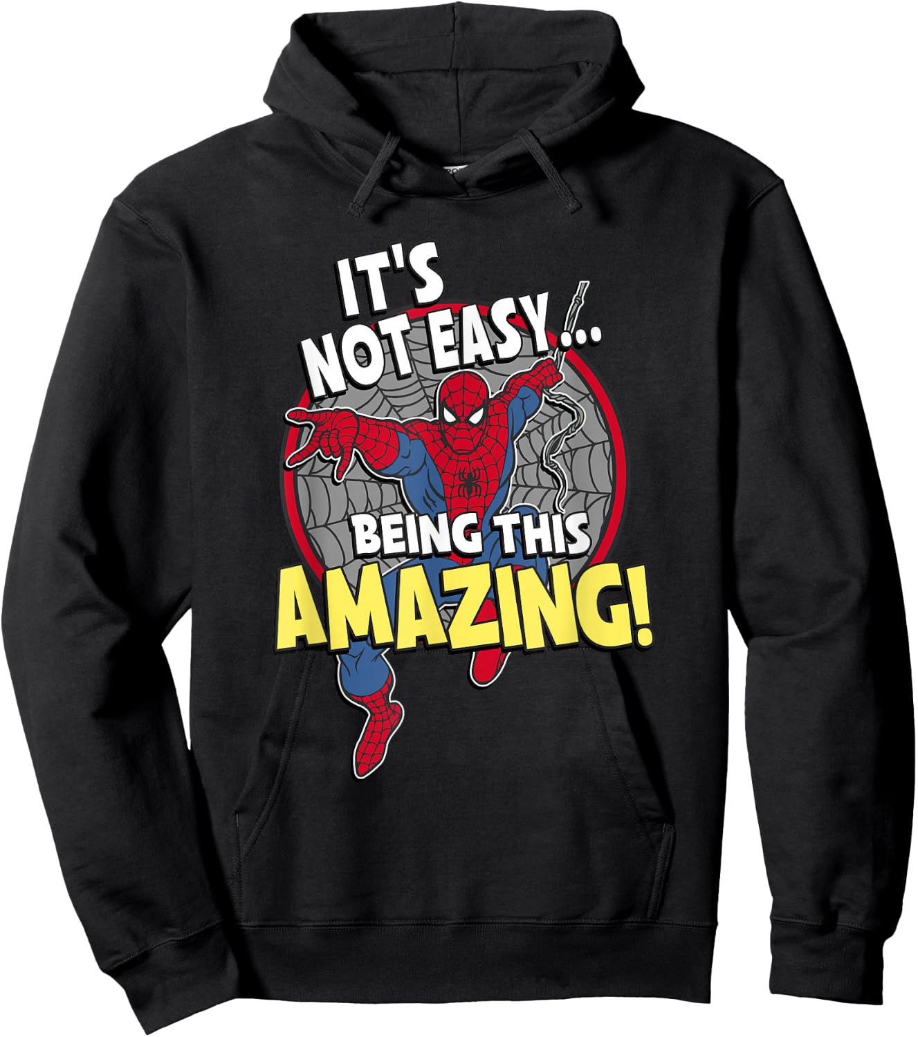 Marvel Comics Retro Classic Spider-Man! Being Amazing! Hoodie - Hoodie | Black