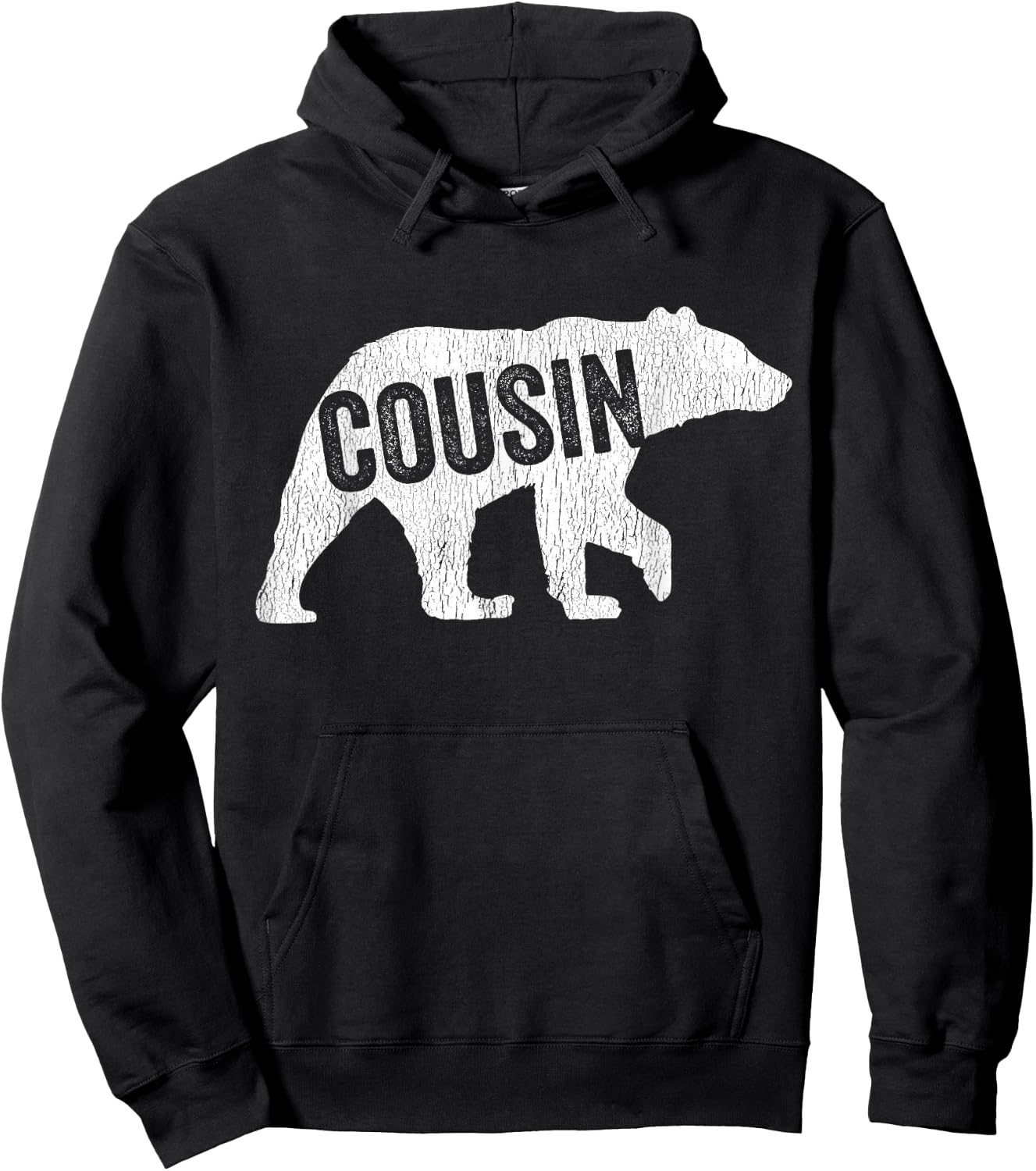 Cousin Bear Matching Family Camping Bear Funny Cousin Hoodie - Hoodie | Black