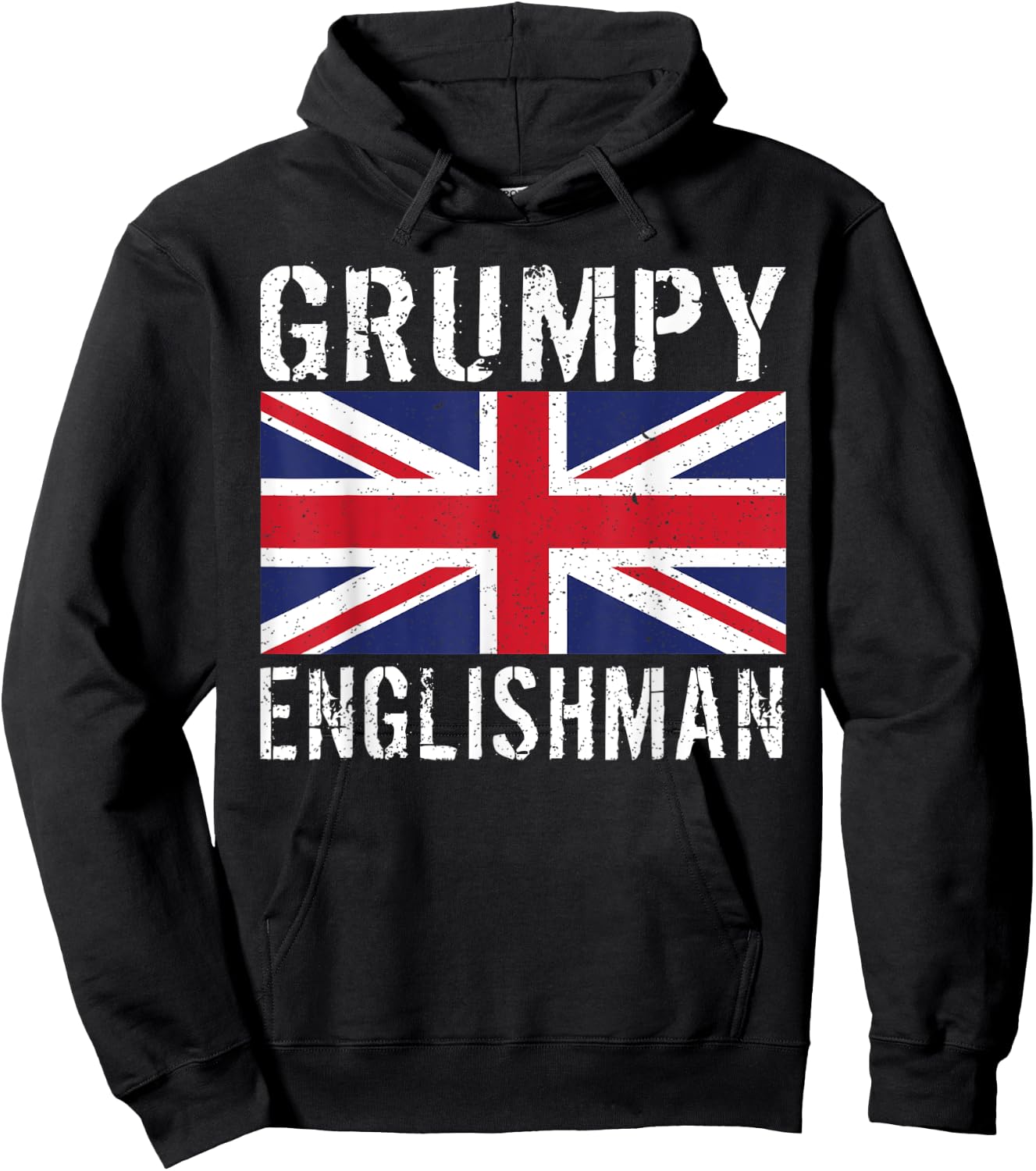 England Grumpy Englishman Hoodie - Hoodie | Black