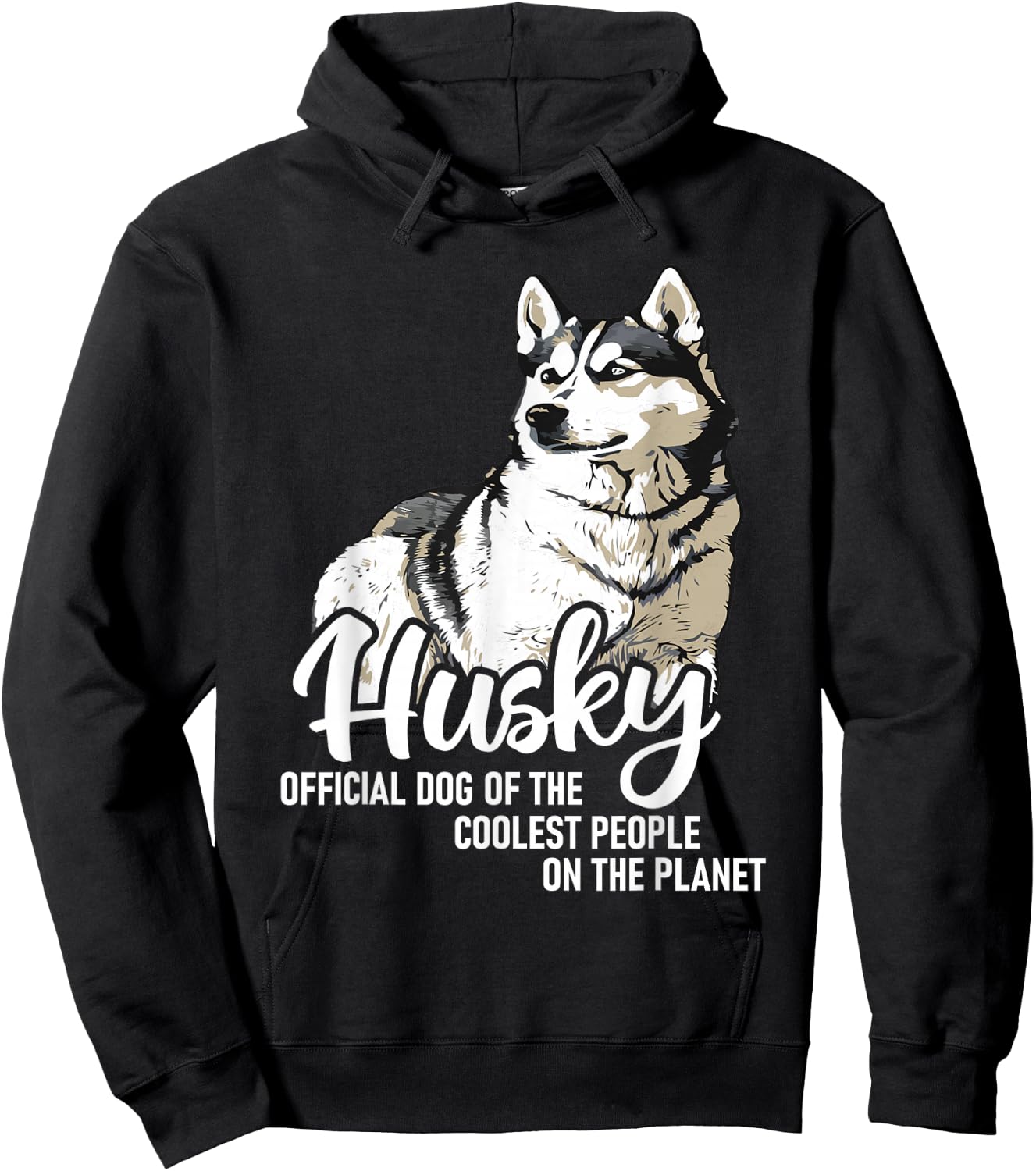 Official Dog of The Coolest People On The Planet - Husky Hoodie - Hoodie | Black