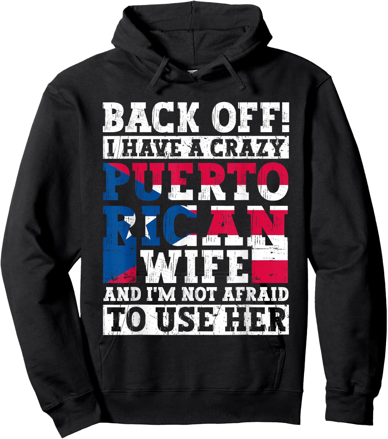 Funny Puerto Rican Heritage Puerto Rico Flag Roots Hoodie - Hoodie | Black